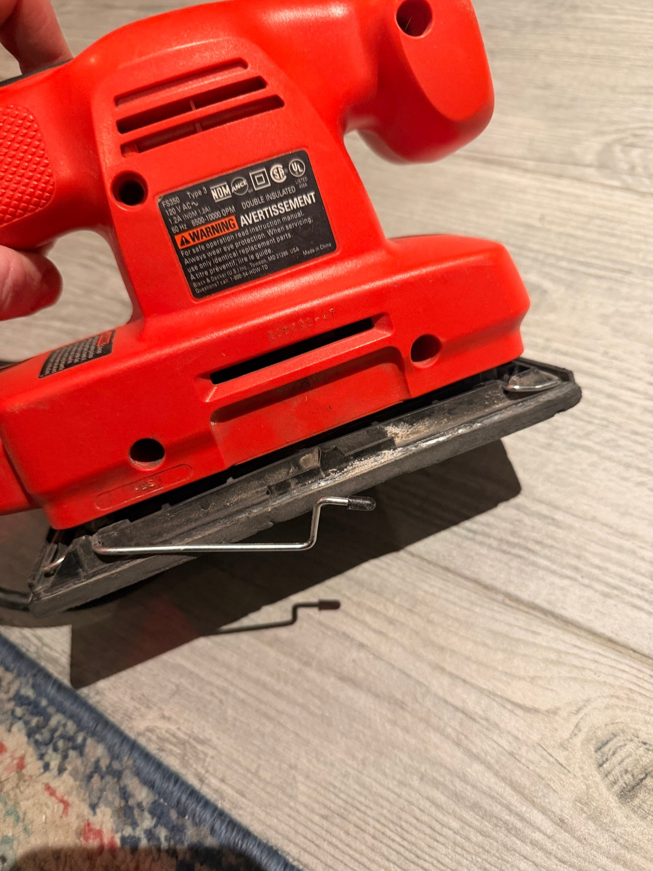 Black & Decker FS350 1/3 Sheet Finishing Sander — Variable Speed - photo 4