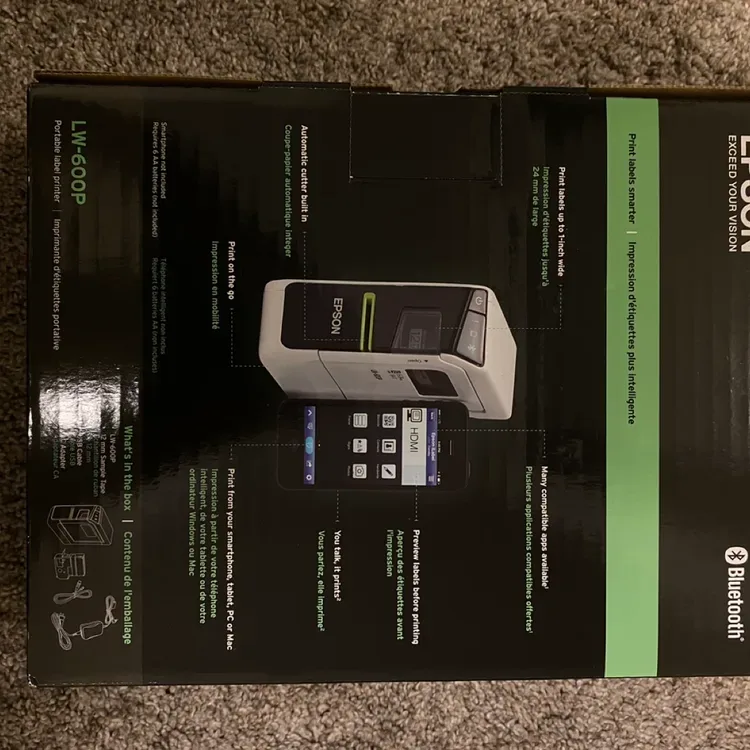 Epson LW-600P LabelWorks Portable Label Printer (New) - photo 3