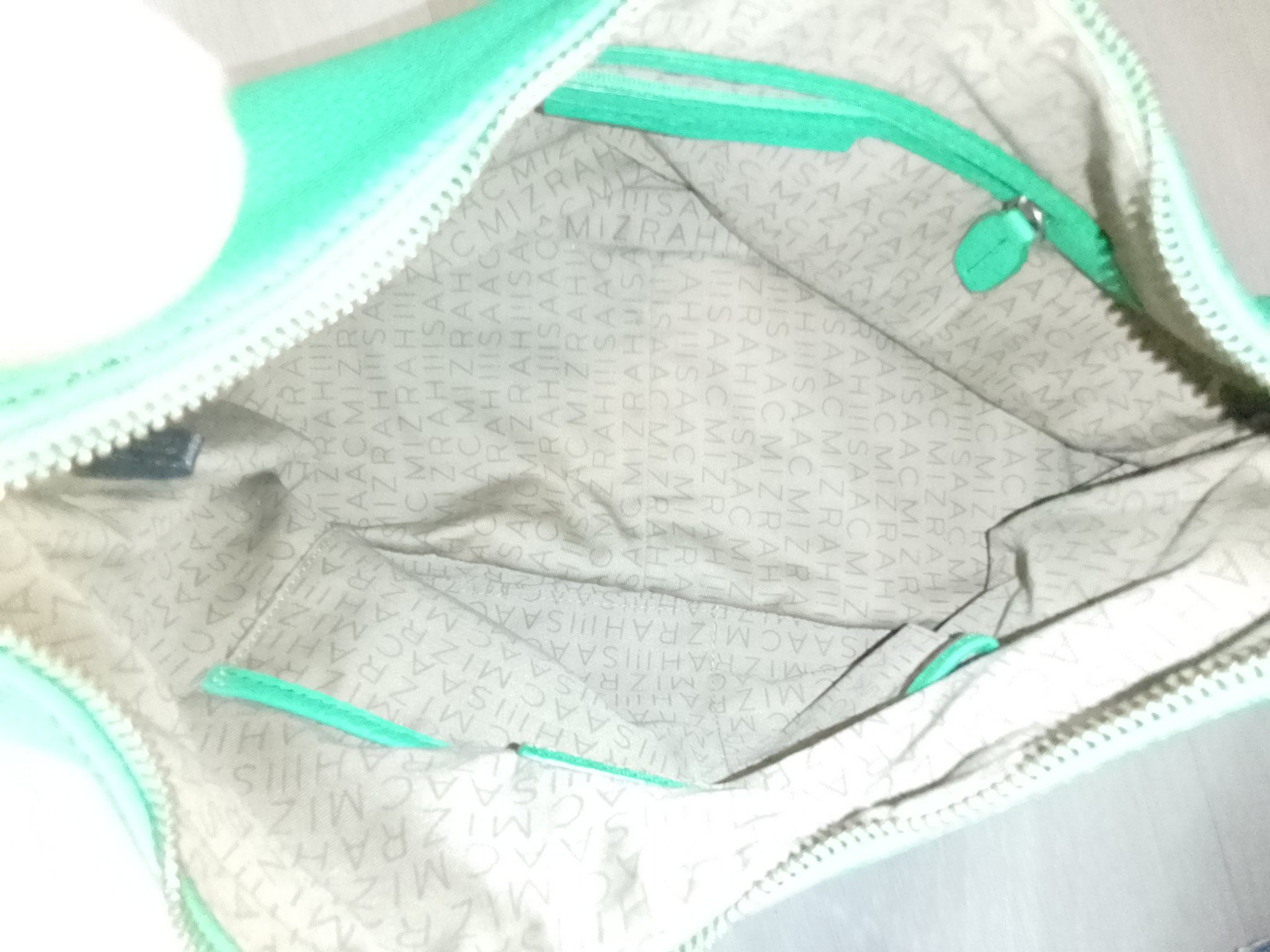 Isaac Mizrahi Green Pebbled Leather Hobo Bag - Like New - photo 4
