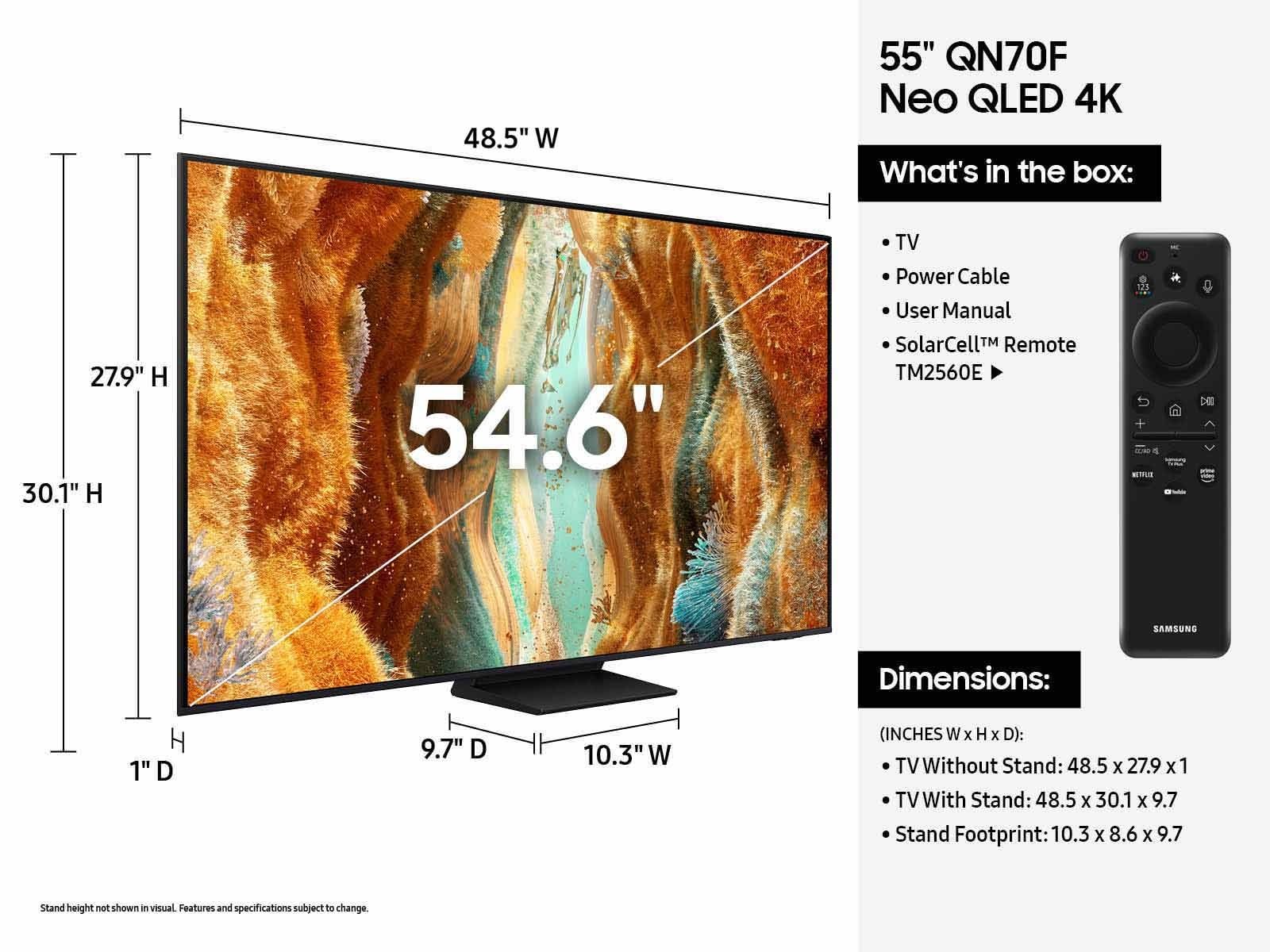 Samsung 55" QN70F Series 4K UHD HDR Neo QLED 120Hz  Smart TV - photo 2