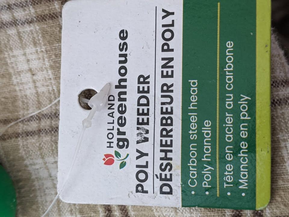 NEW Garden tools, 2 pieces for $10, bow rake and poly weeder - photo 3
