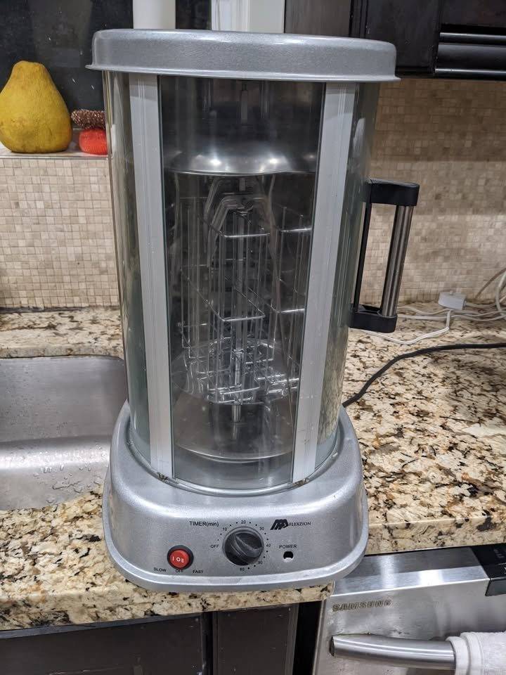 Flexzion Vertical Rotisserie Oven Grill - Countertop