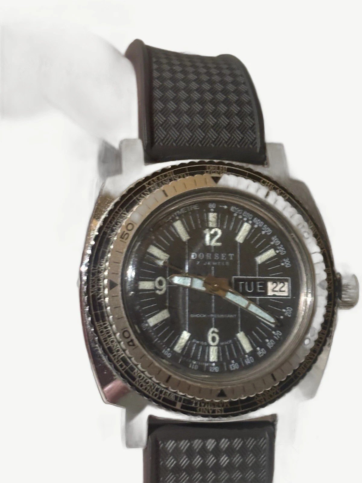 Vintage-Style Dorset Skin Diver Manual Wind Watch - photo 5