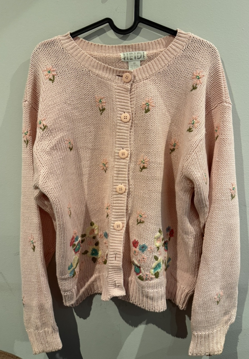Heidi Floral Cardigan Pink