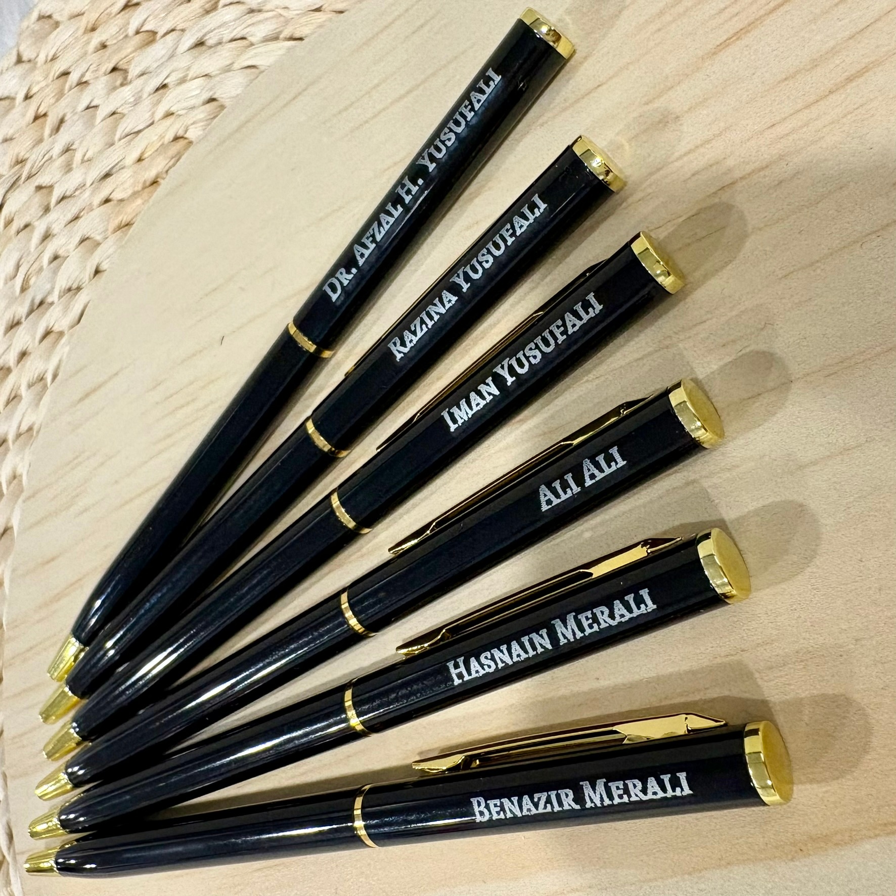 Personalized Black Pen Gifts
