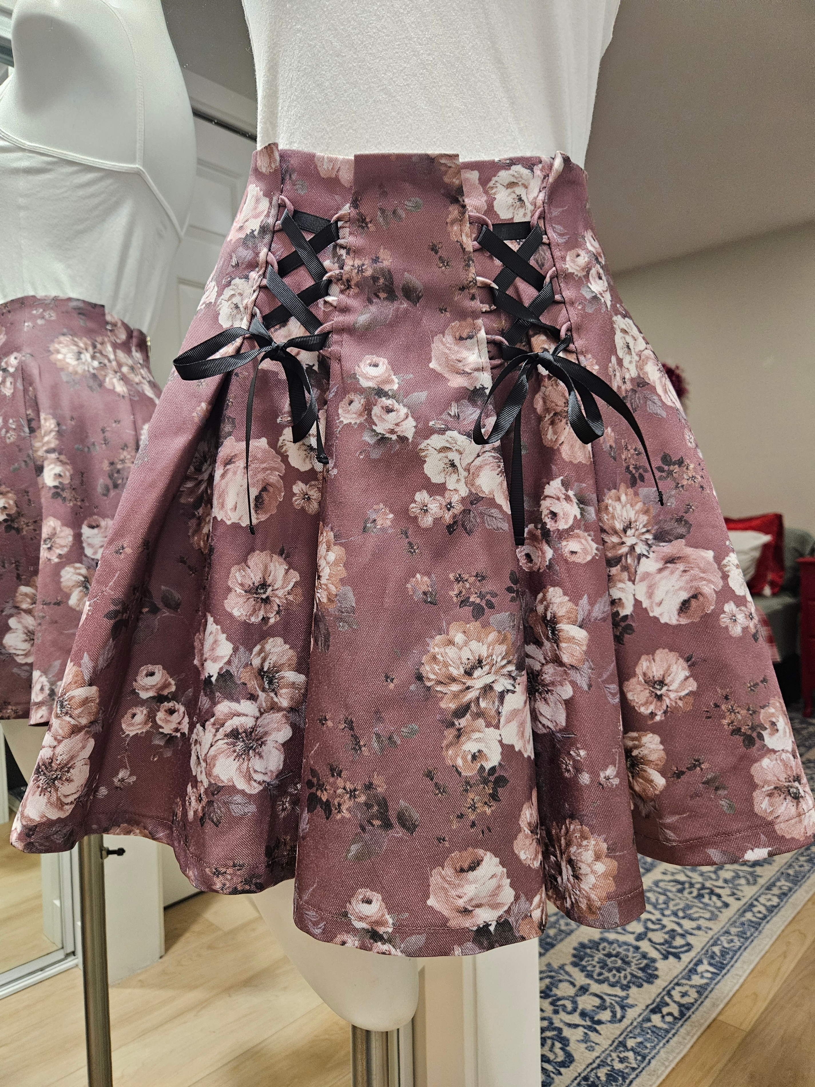 gothic lolita pleated skirt