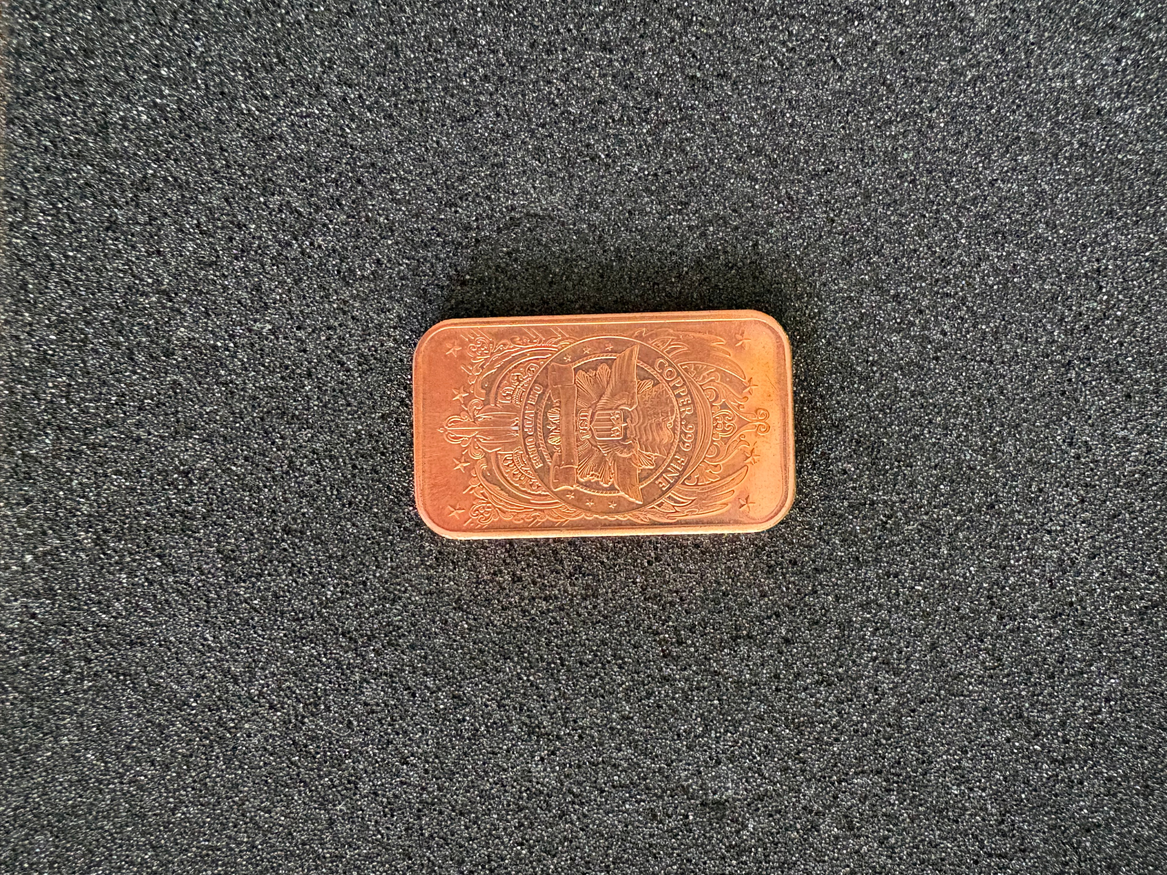.999 Fine Copper Buffalo Bullion Bar 1 oz - photo 3