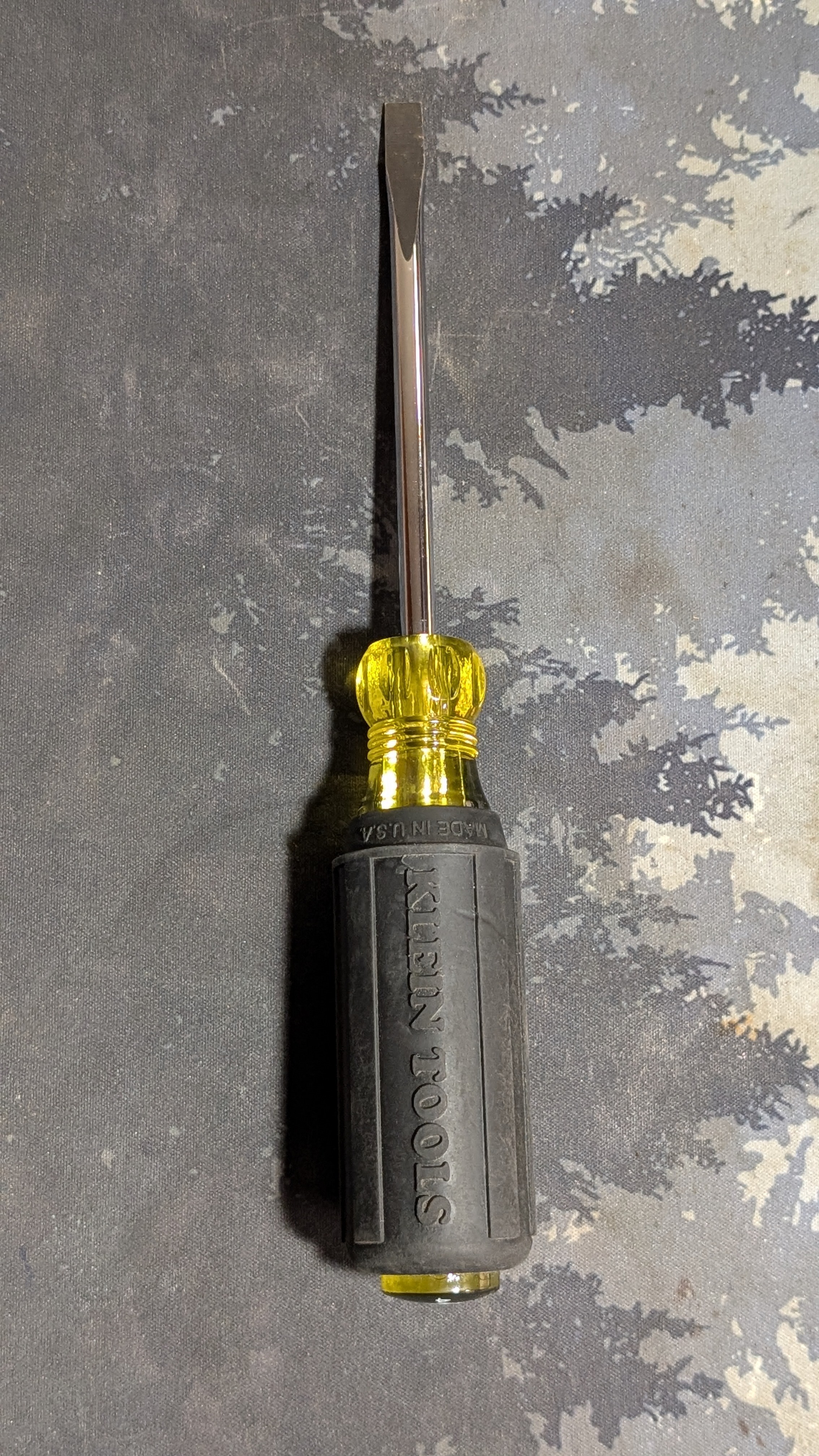 Klein Tools 1/4-Inch Cabinet Screwdriver, 4-Inch Round Shank