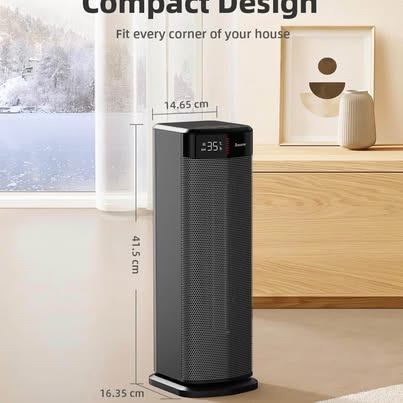 BREEZOME 1500W PTC Ceramic Space Heater 90° Oscillating