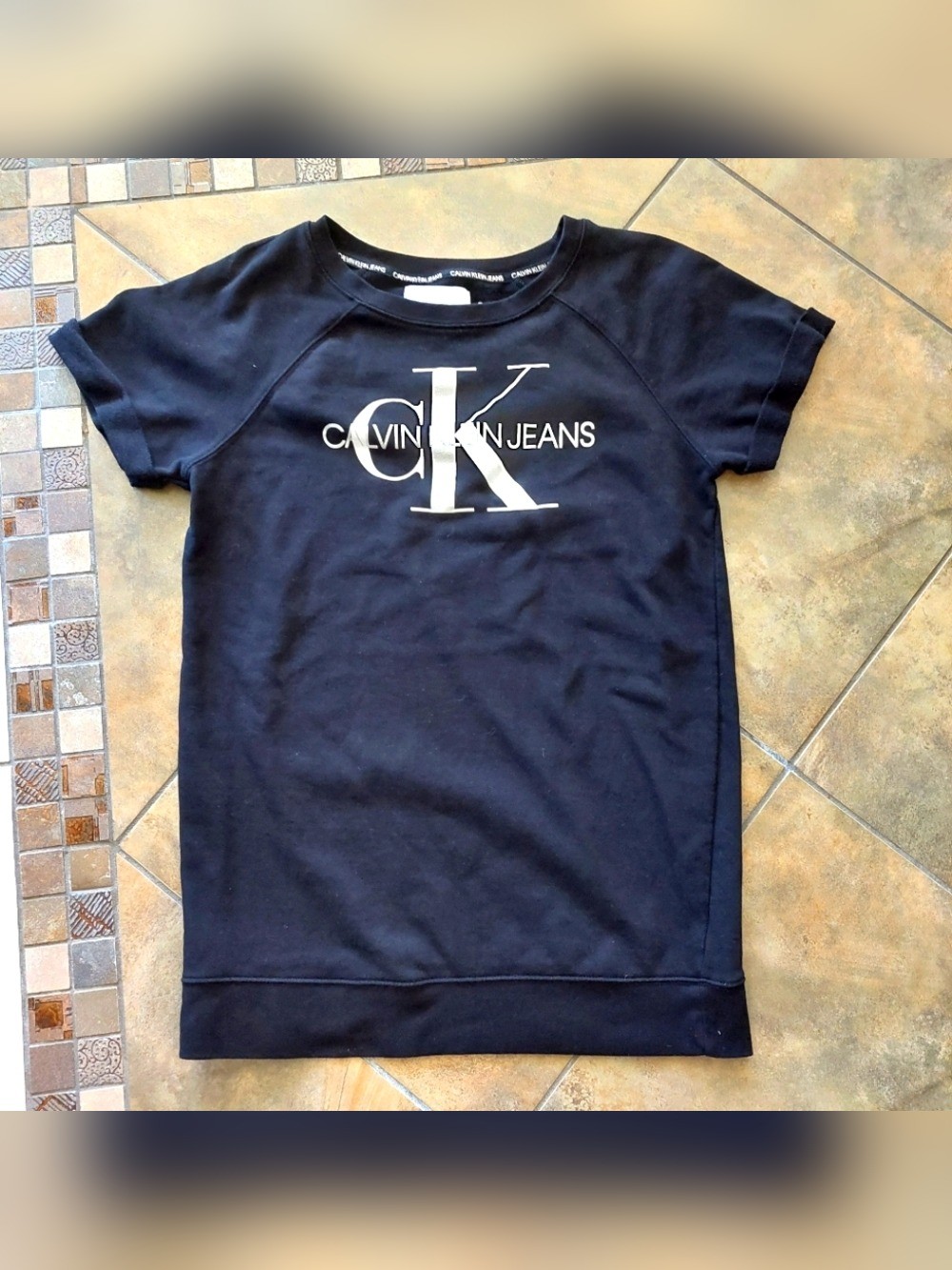 Calvin Klein Jeans Black CK Logo T-Shirt Mens L