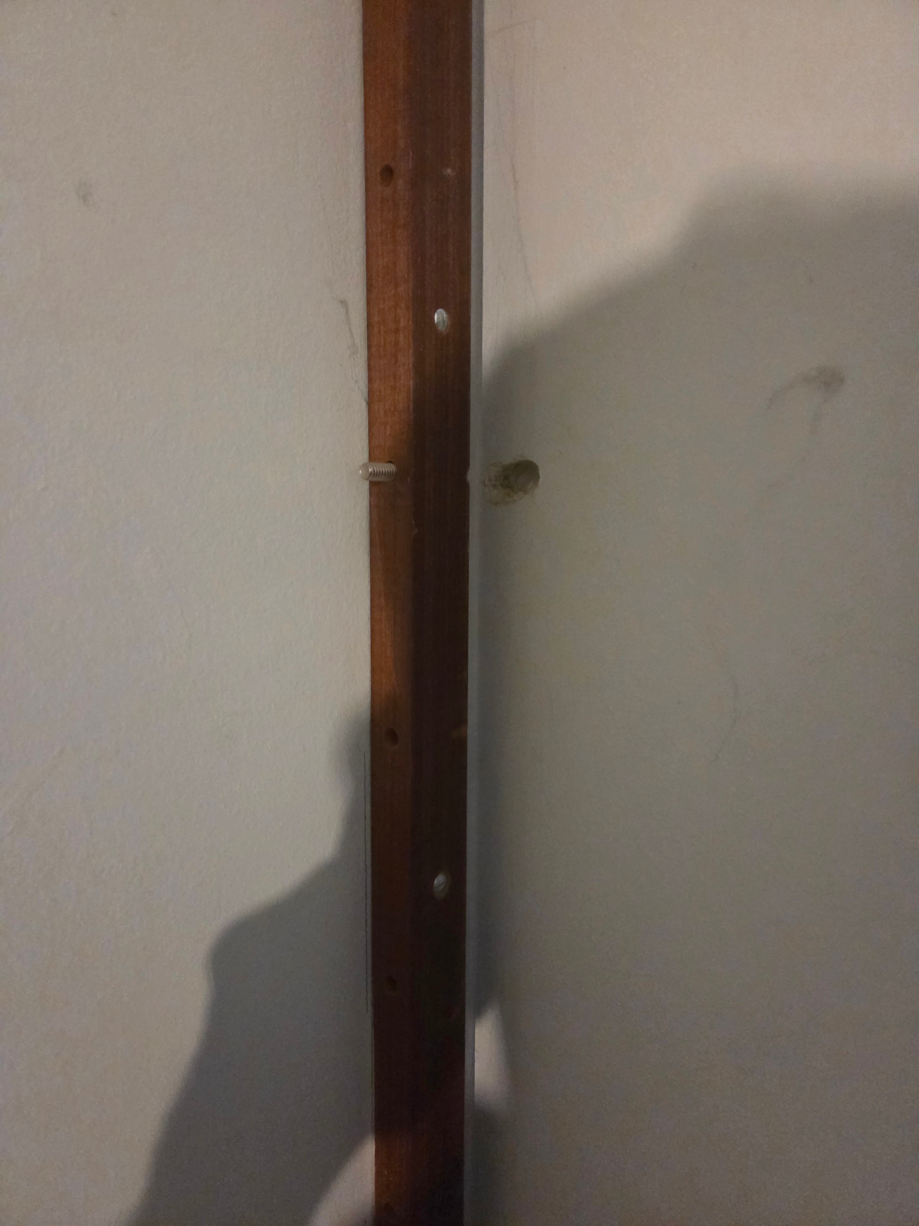 Vintage Reff Teak Wall Unit Support Rail, 84" Replacemnt Upright - photo 2