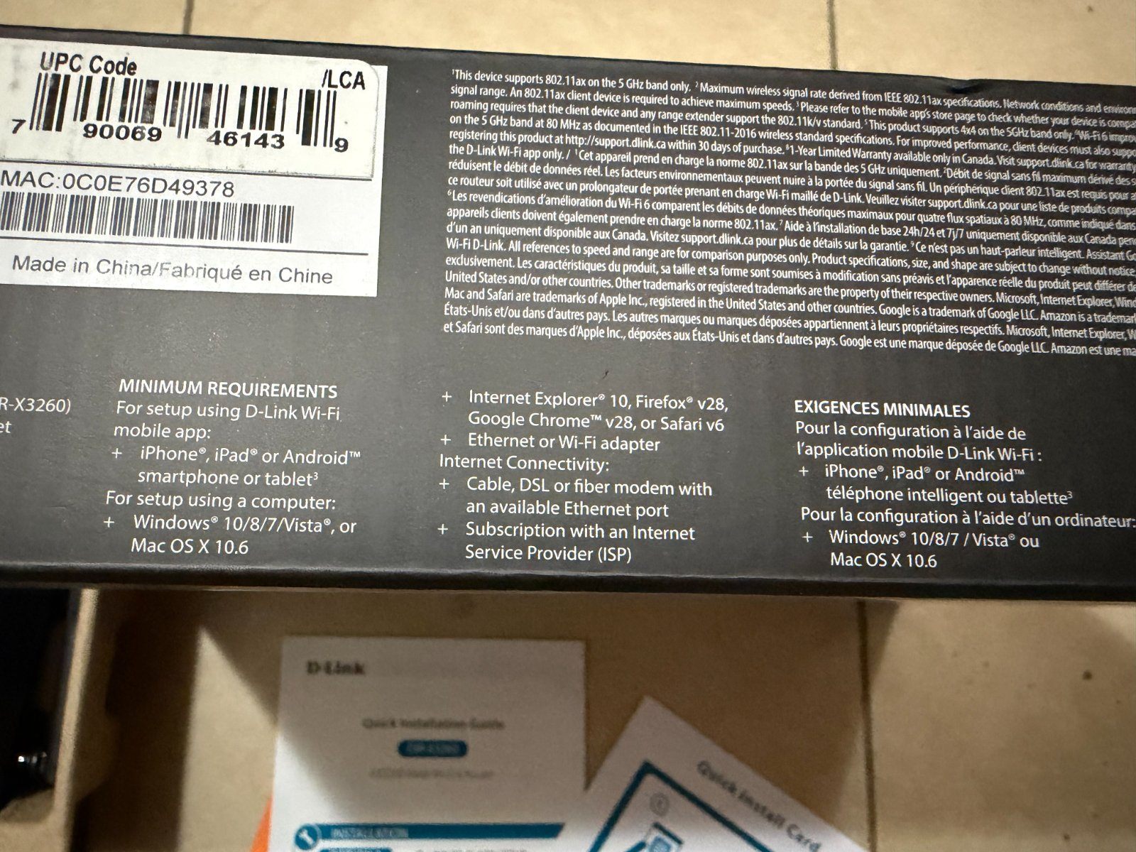 D-Link AX3200 Mesh Wi-Fi 6 Router DIR-X3260 - photo 5