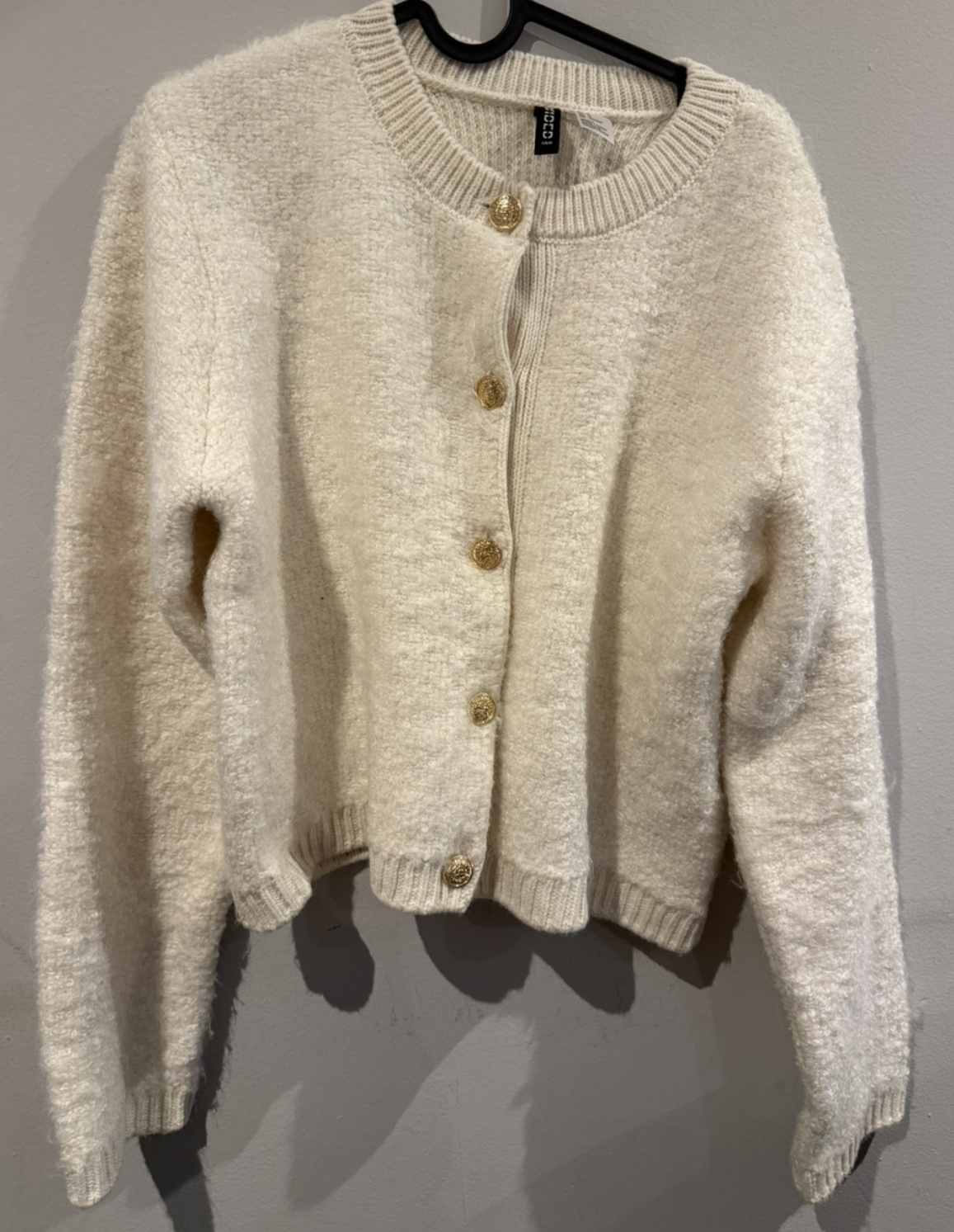 H&M Divided White Knit Cardigan - photo 2