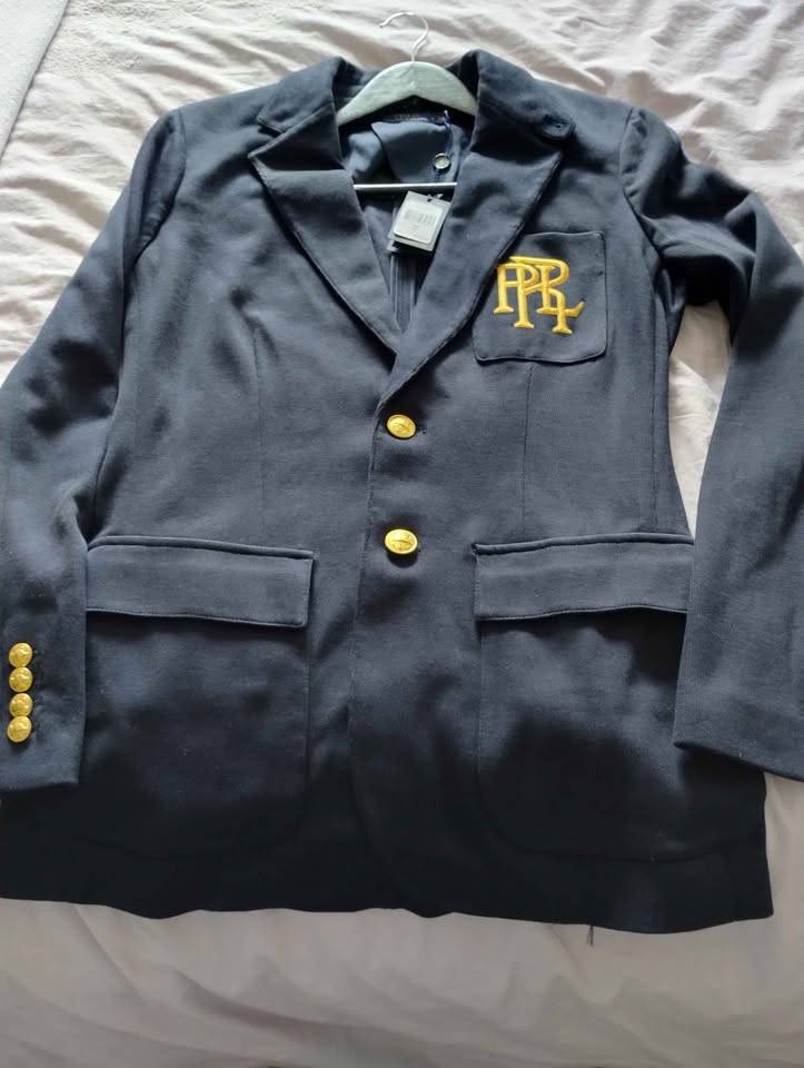 New Polo Ralph Lauren Navy Blazer Size 8 - photo 2