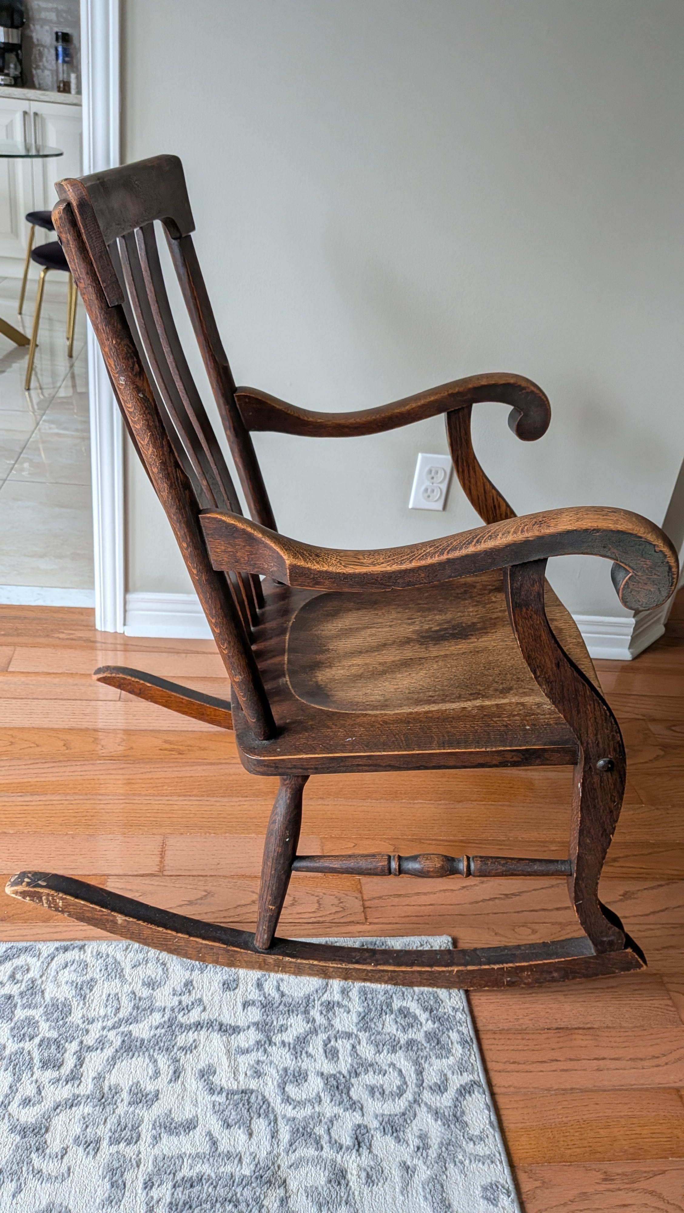 Vintage Solid Wood Rocking Chair – $150 OBO - photo 2