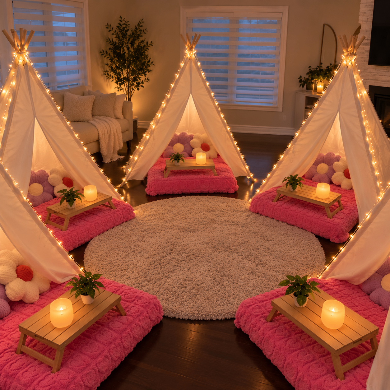 Tee Pee Sleepover Party Box Rental