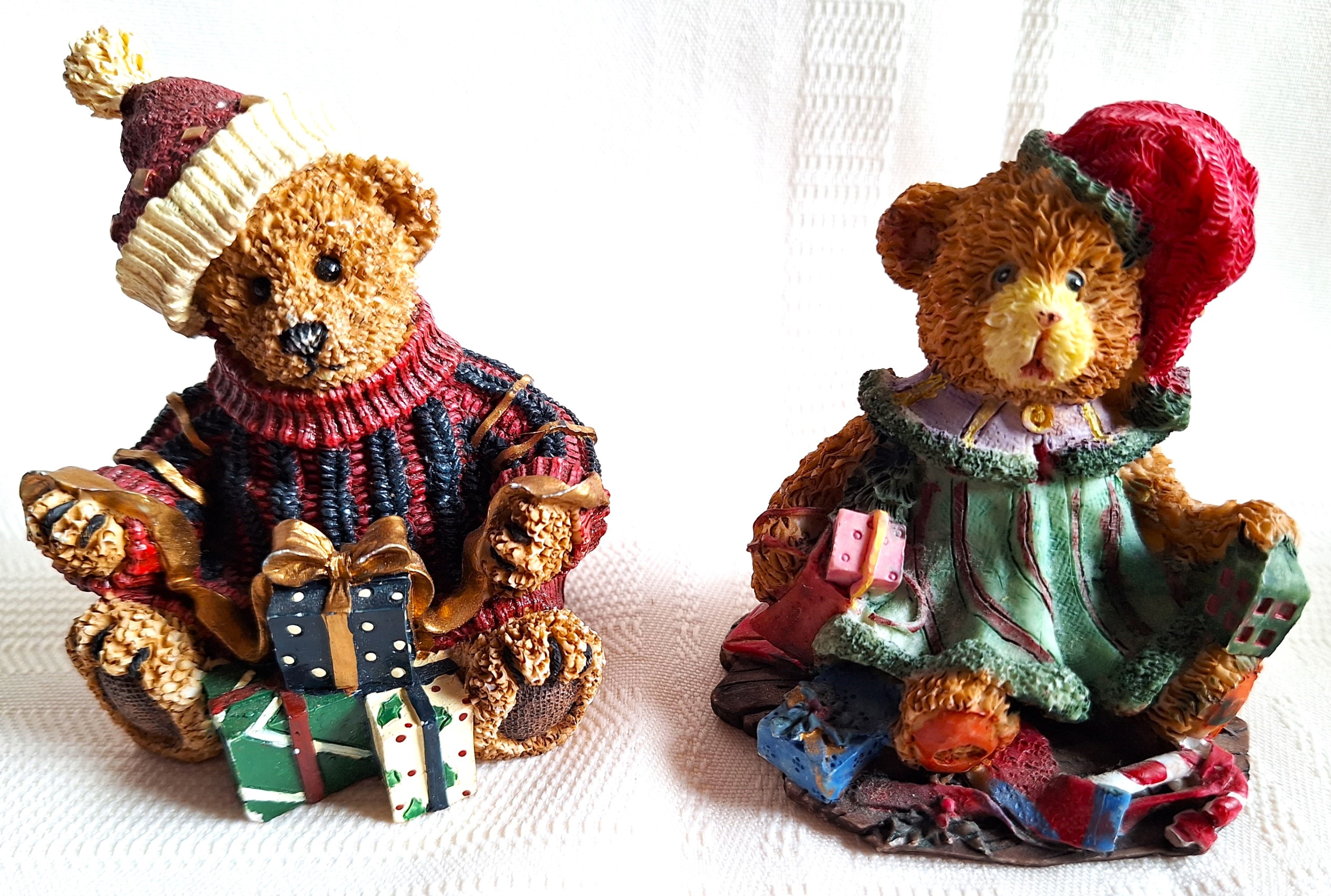 Lot of 8 Vintage 1970's CUTE Christmas BEARS from Sears - photo 3