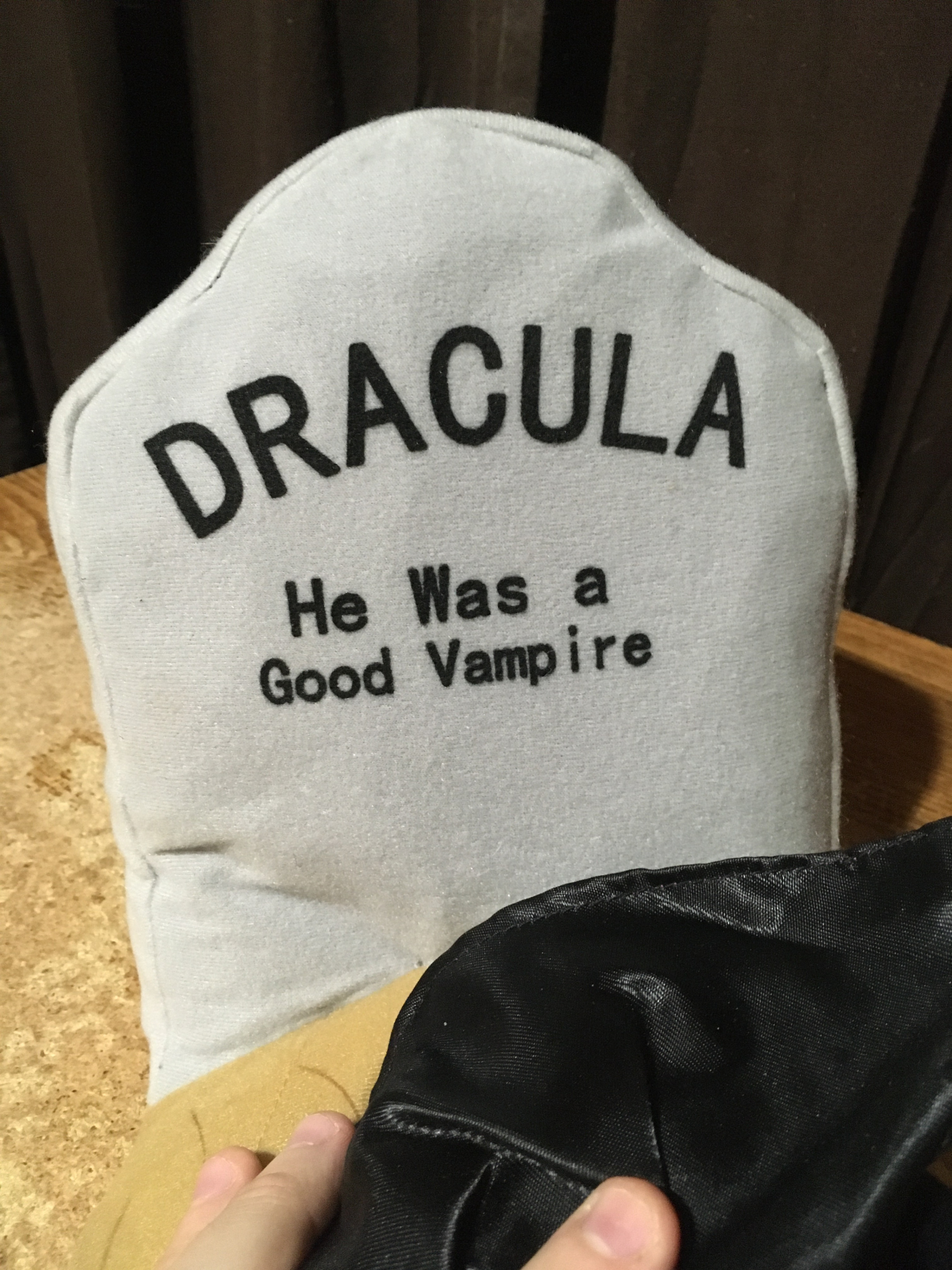 DRACULA HE WAS A GOOD VAMPIRE GRAVESTONE ZOMBIE SUGAR LOAF PLUSH - photo 3