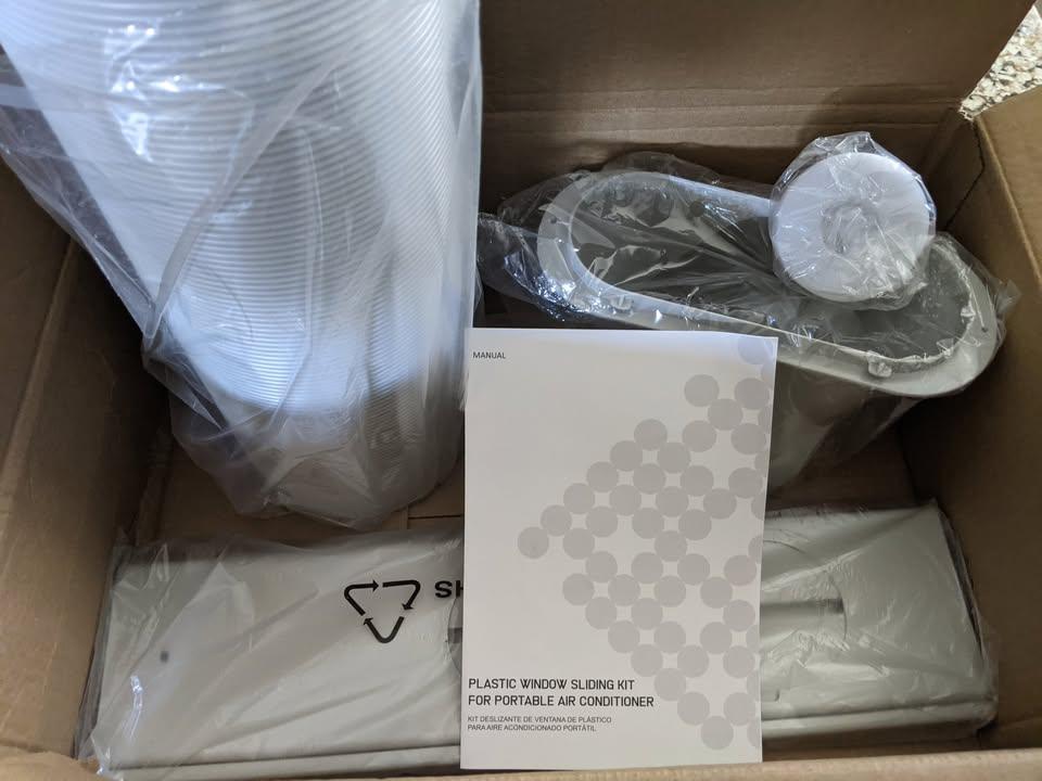 Portable Air Conditioner Window Kit, 5.1" Exhaust Hose - photo 3