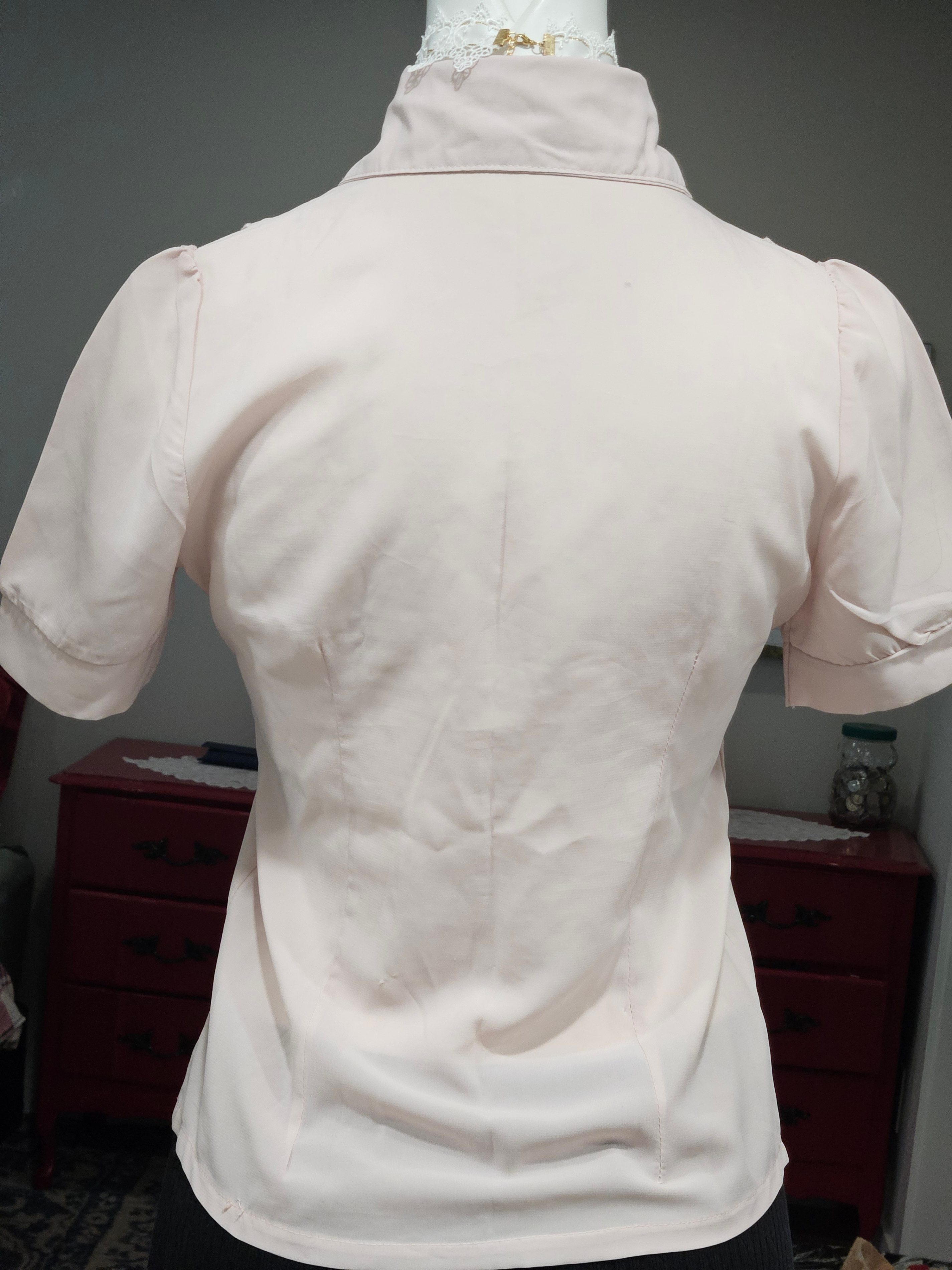 Ruffle panel bust  button-up blouse - photo 4