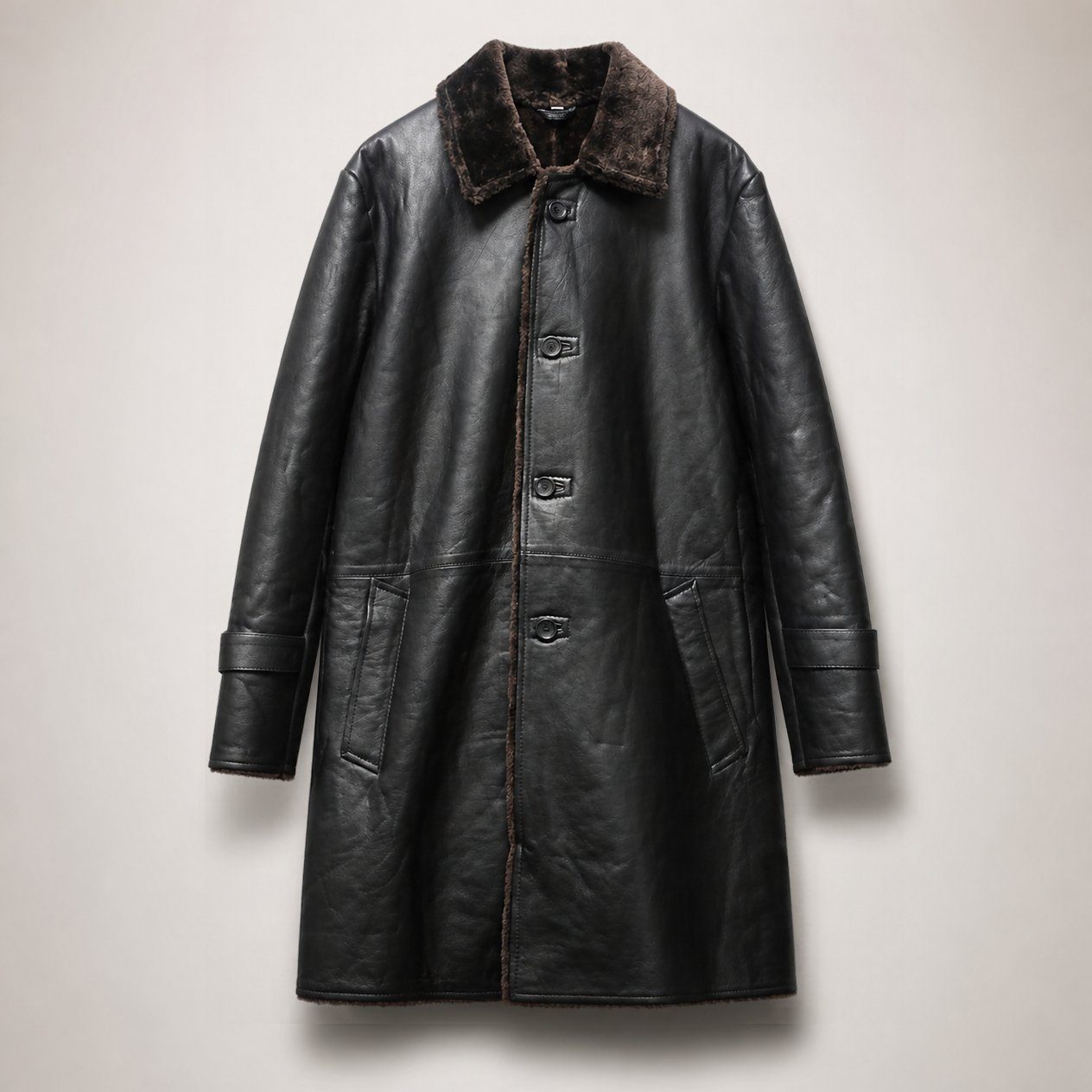 JKT-021 — Men's fur-lined long winter coat — brand new, size L - photo 2