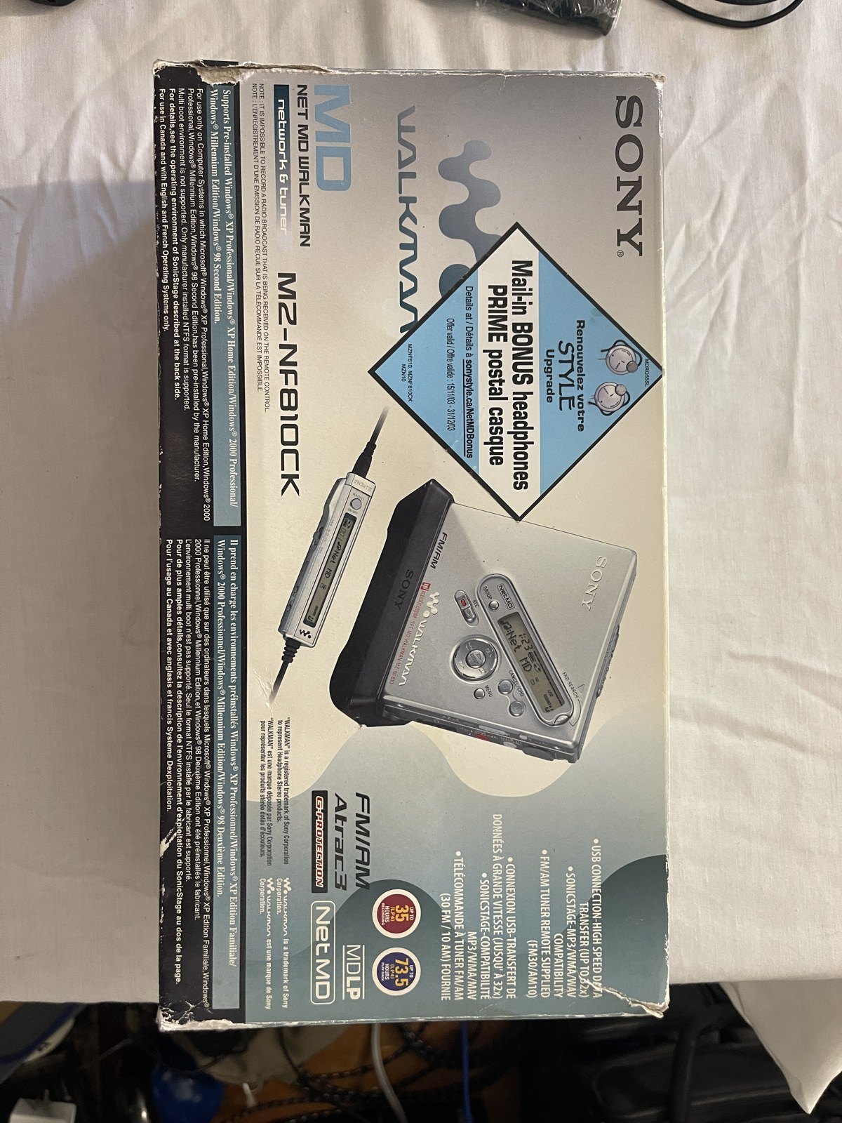 Sony MZ-NF810 Net MD Walkman MiniDisc - Tested - photo 3
