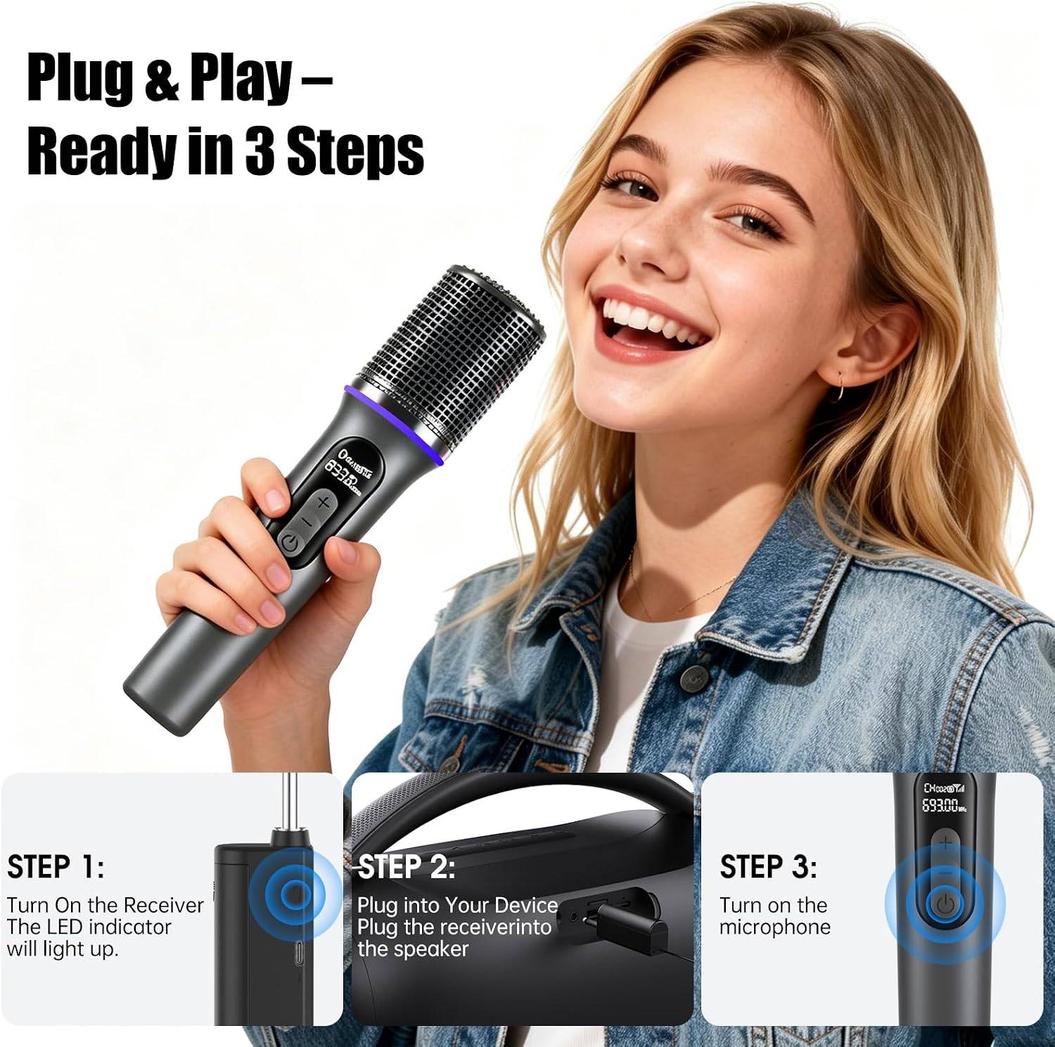 Dual RGB Karaoke Mics - photo 5