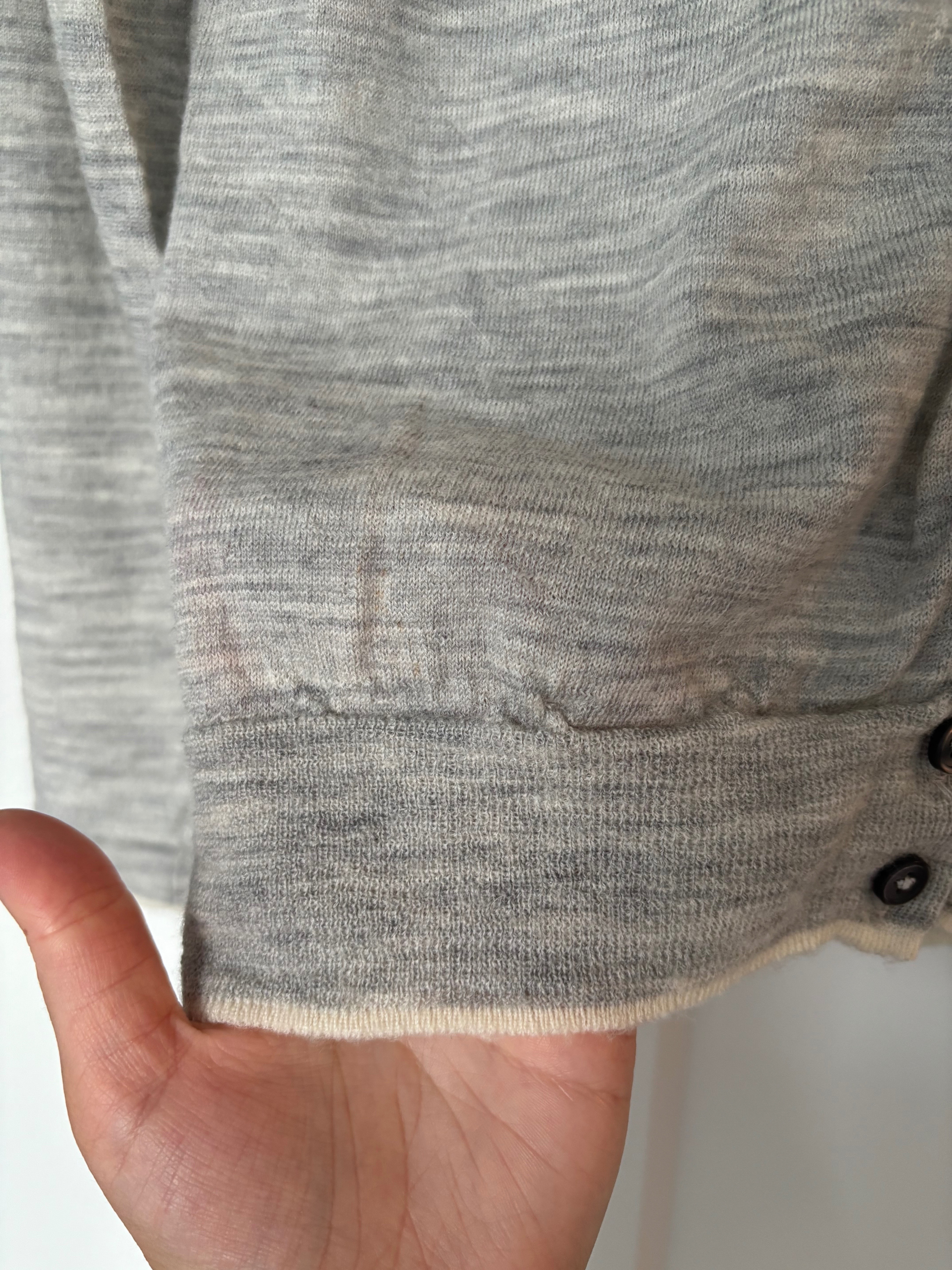 Hudson North Merino Wool Grey Cardigan - Size S - photo 2
