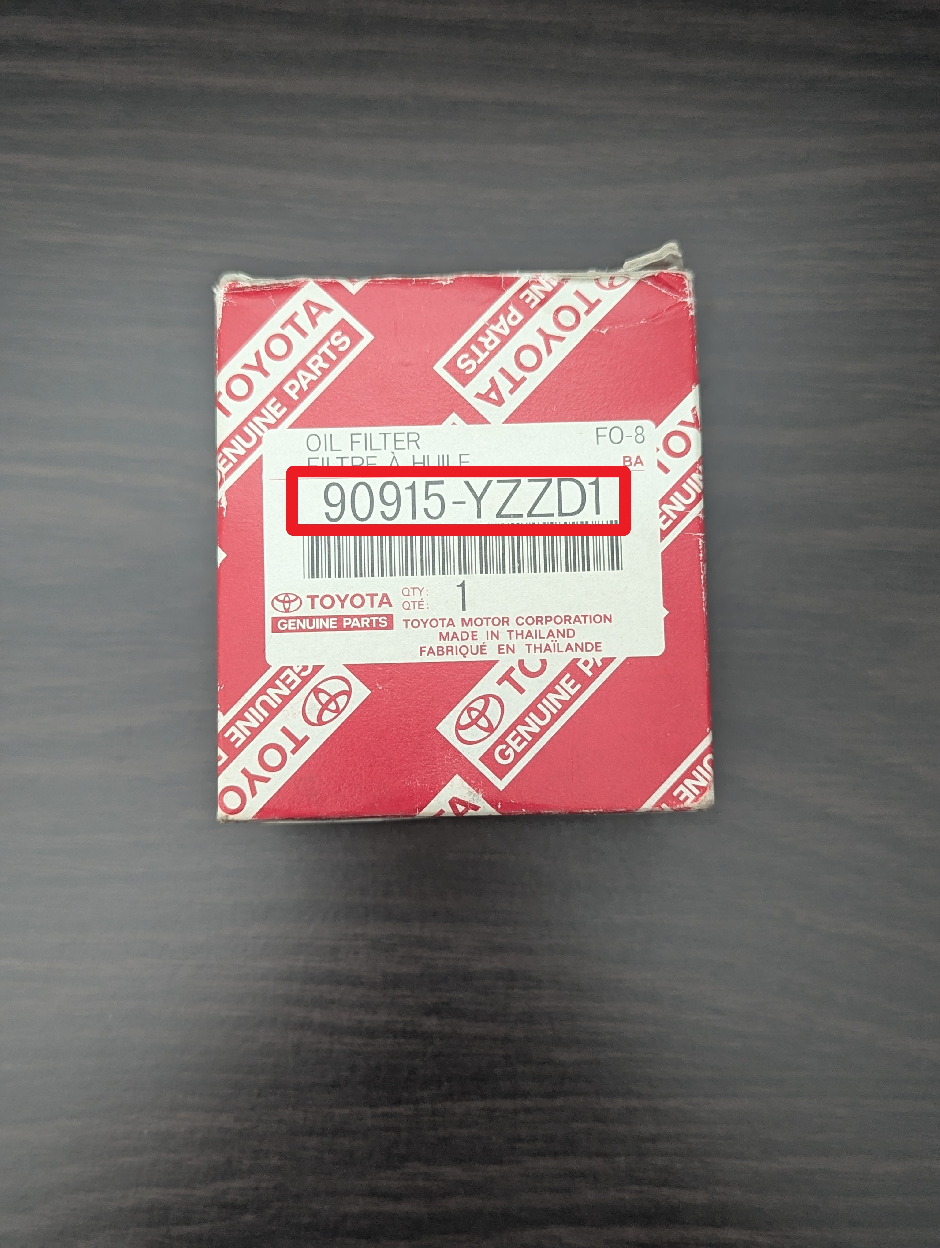 Toyota Genuine Parts Oil Filter (90915-YZZD1)