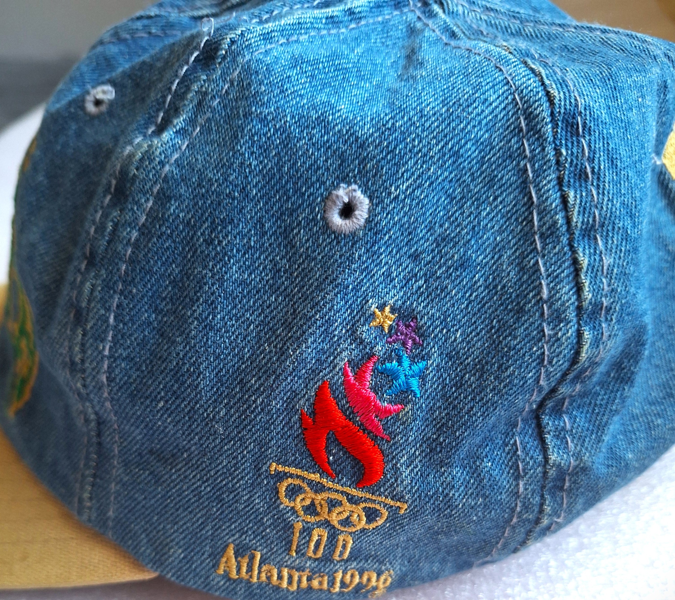 Vintage 1996 Atlanta Olympic Games Denim Hat by Starter - photo 2