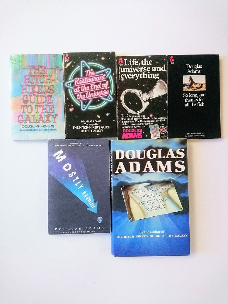 The Hitchhiker's Guide to the Galaxy / Dirk Gently books!