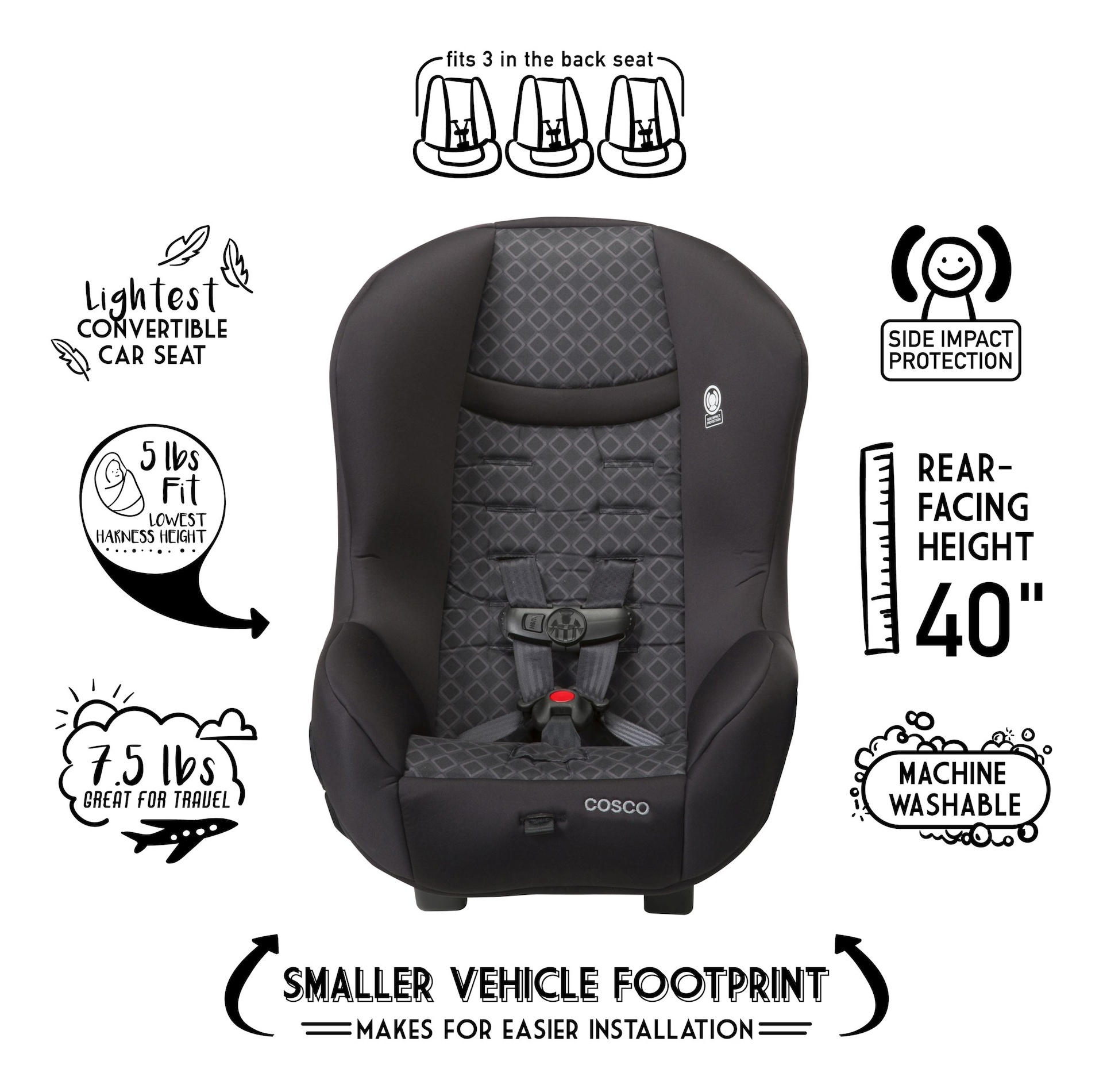 Cosco Scenera Next Convertible Car Seat