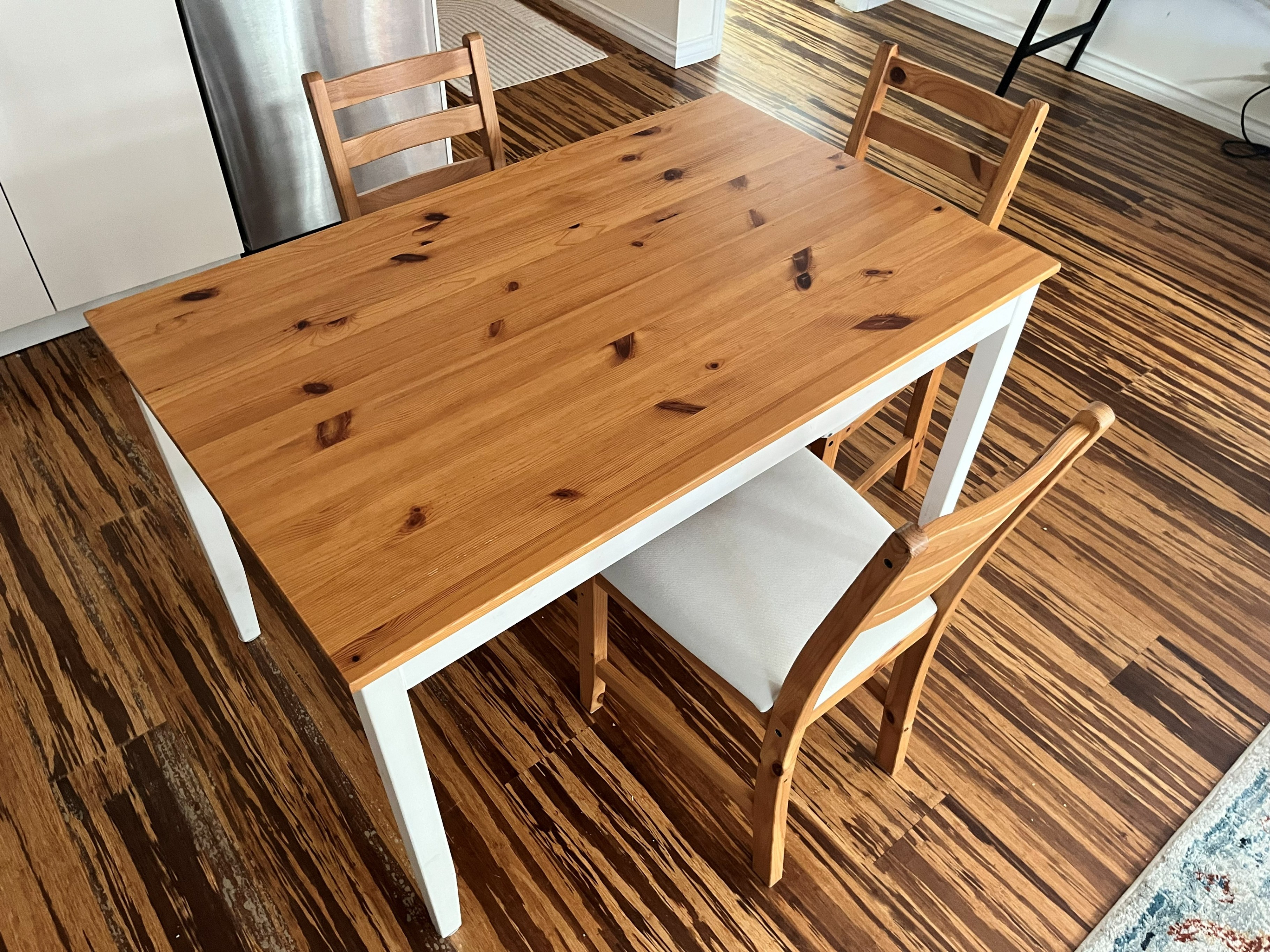IKEA Dining Table with 3 Chairs - photo 3