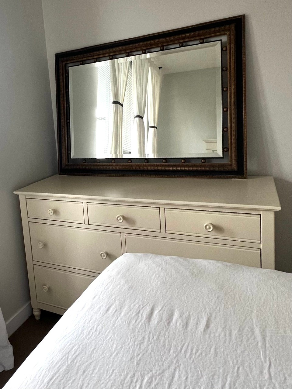 Beautiful Large Antique Wood Mirror - photo 3