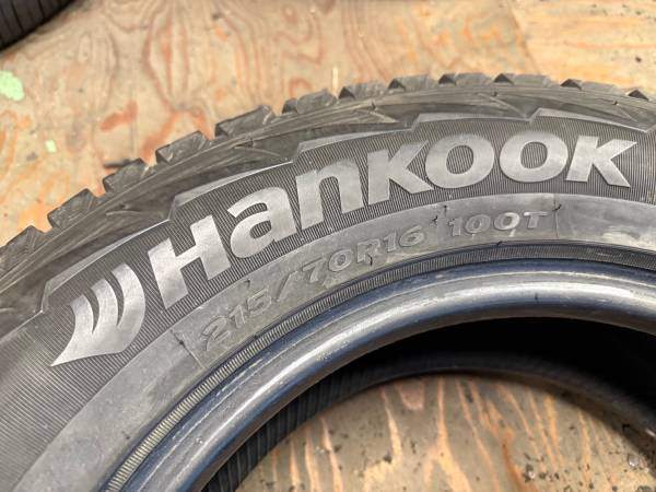 SET of 215/70/16 M+S 100T Hankook Ipike RW11 with 90% tread - photo 5