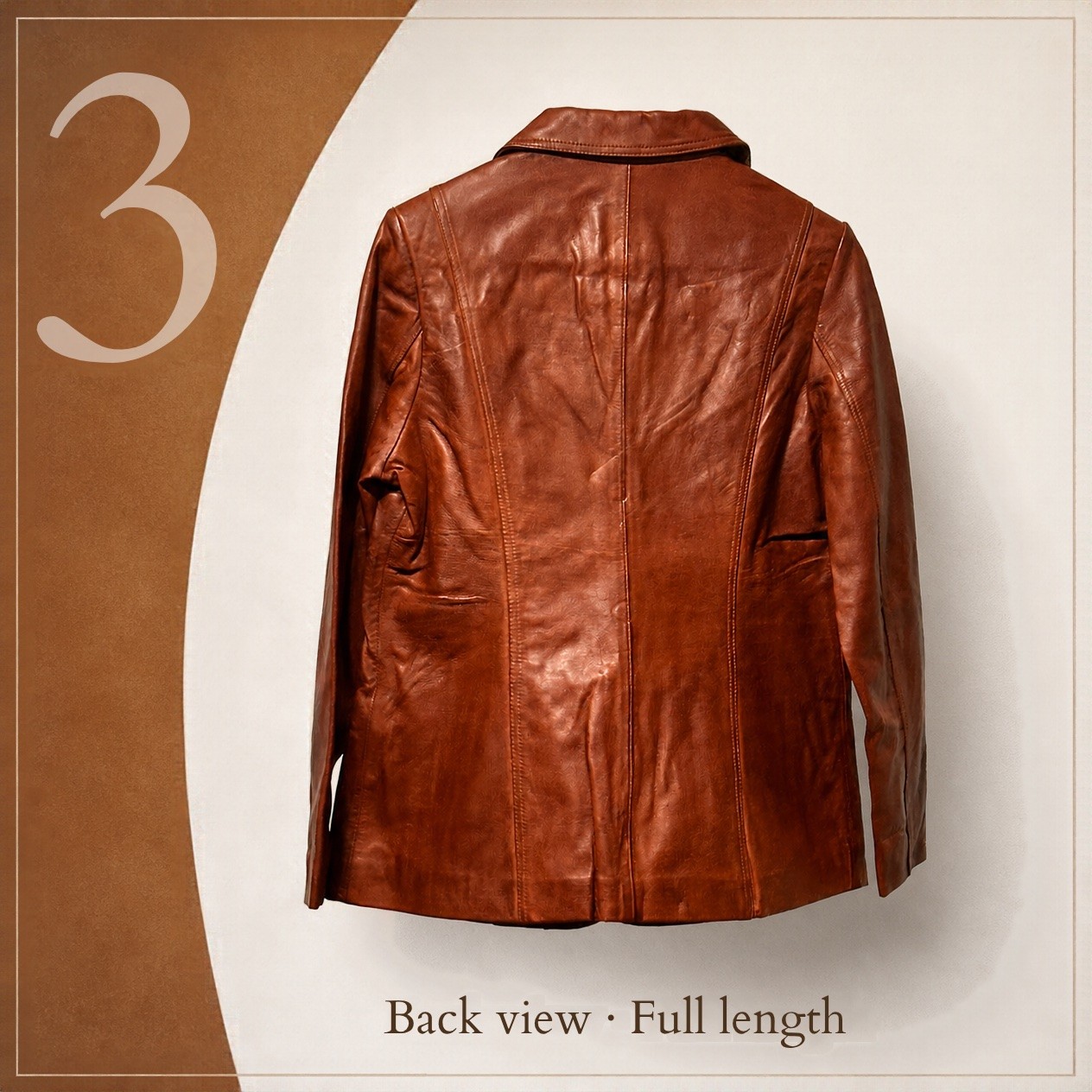 JKT-047 — Women's Surrey leather blazer — brand new, size L - photo 2