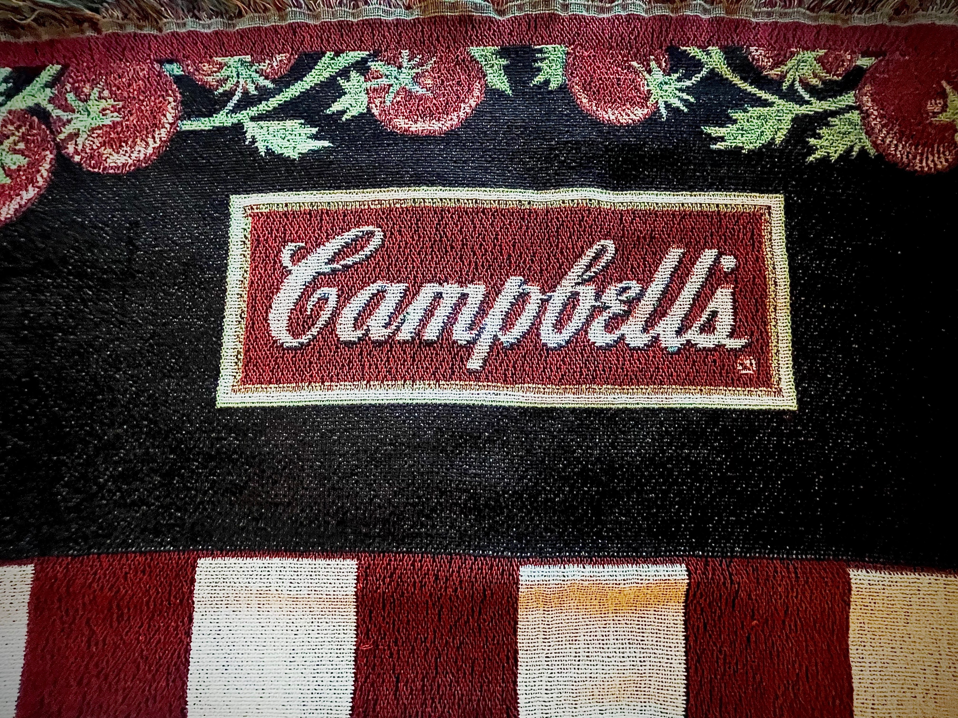 Campbell’s Tomato Soup woven tapestry throw blanket - USA 🇺🇸 - photo 4