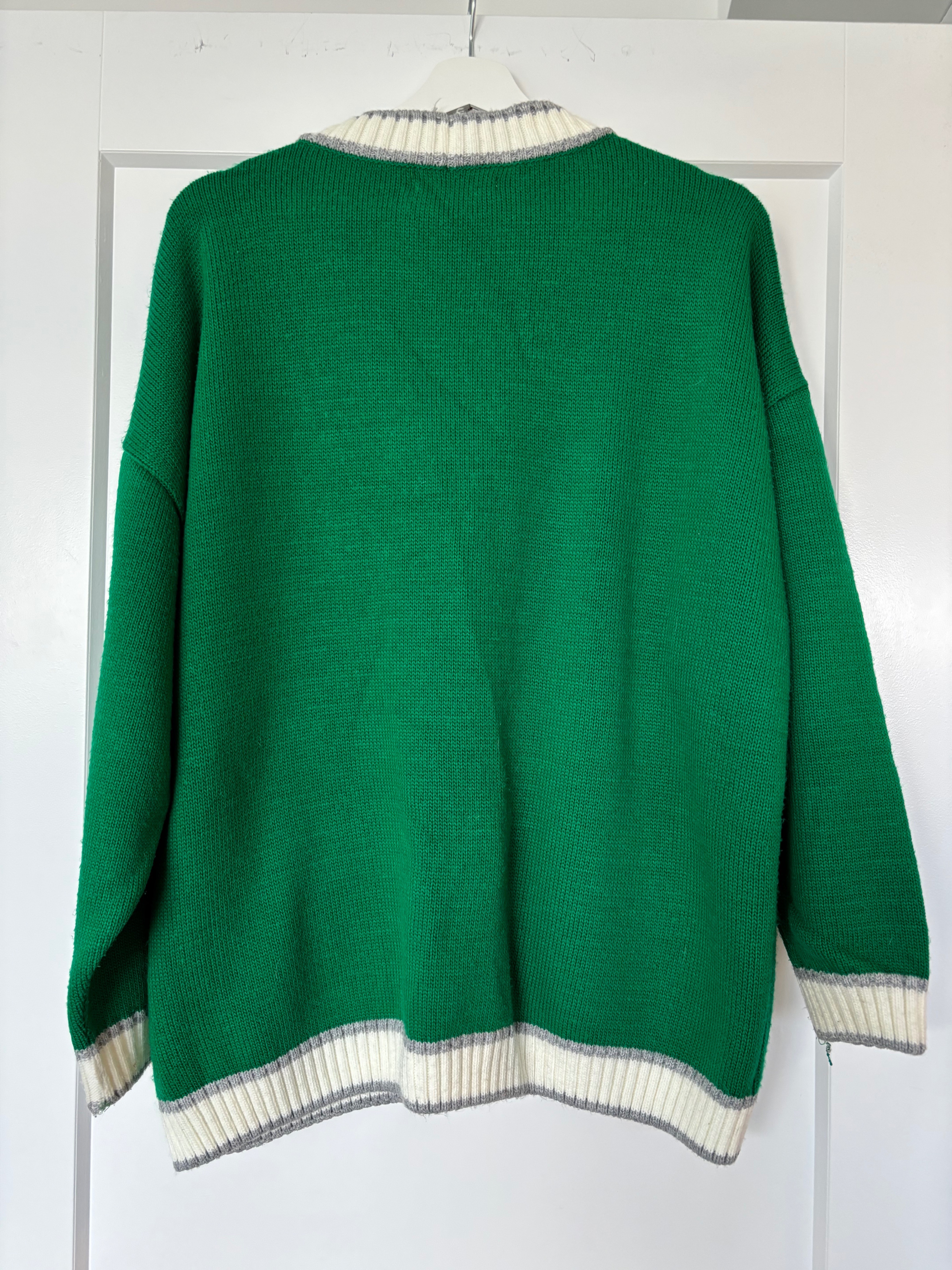 Green & White Cardigan - One size fits S–M - photo 2