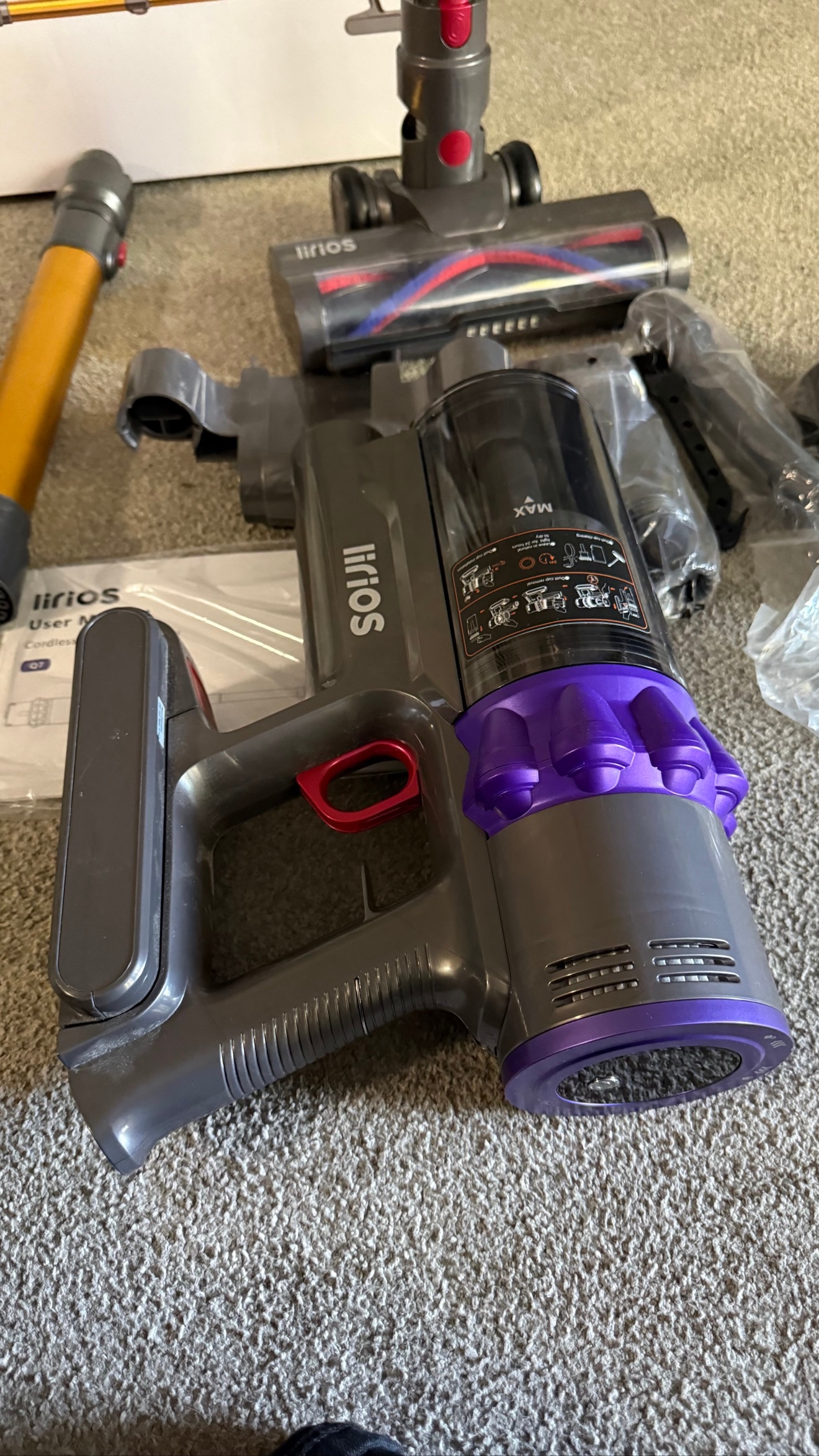 LIKE NEW Lirios Q7 Cordless Stick Vacuum - photo 4