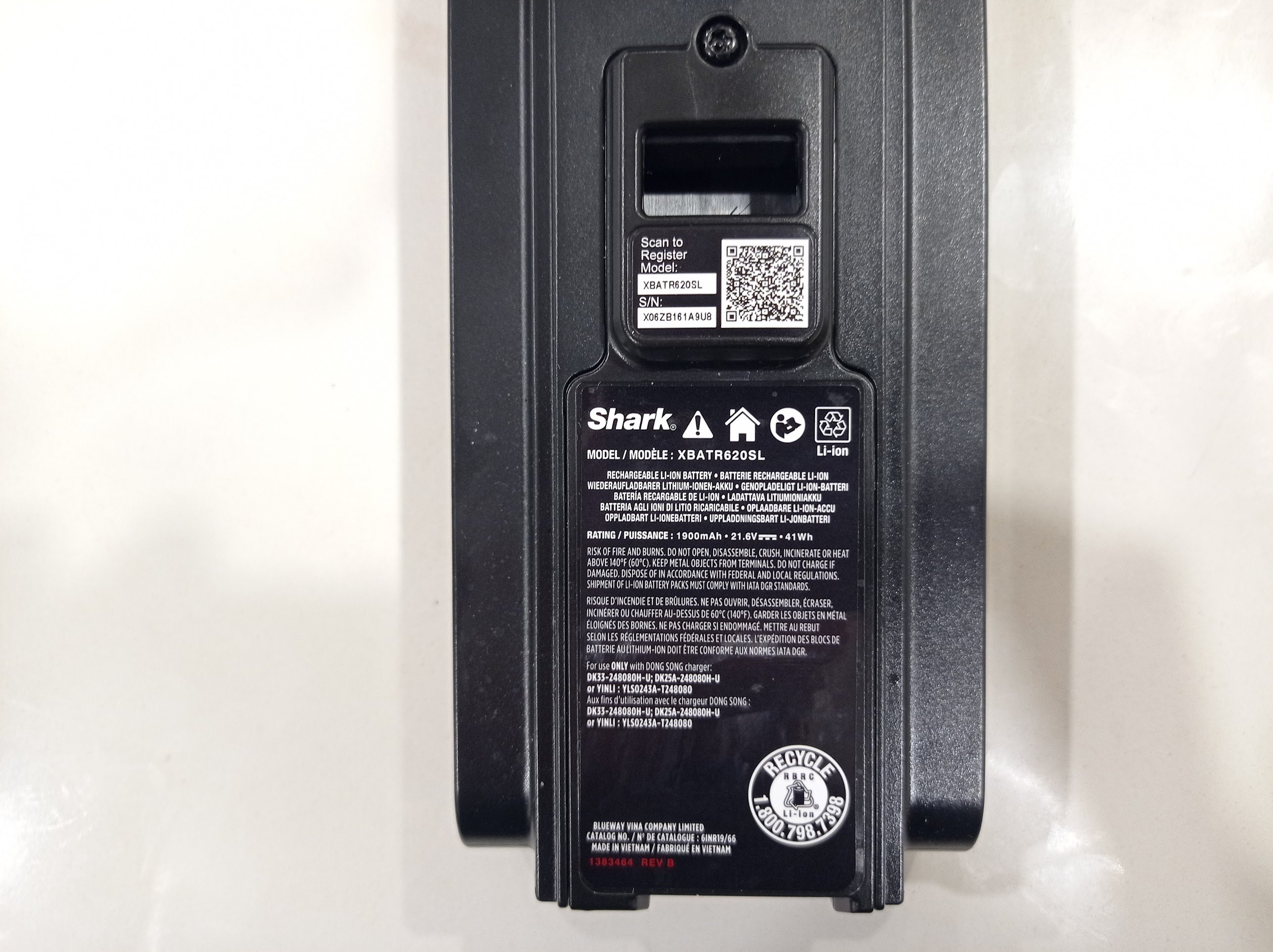 Like New Shark Cordless Vacuum Battery Charger, 21.6V Li-ion - photo 3