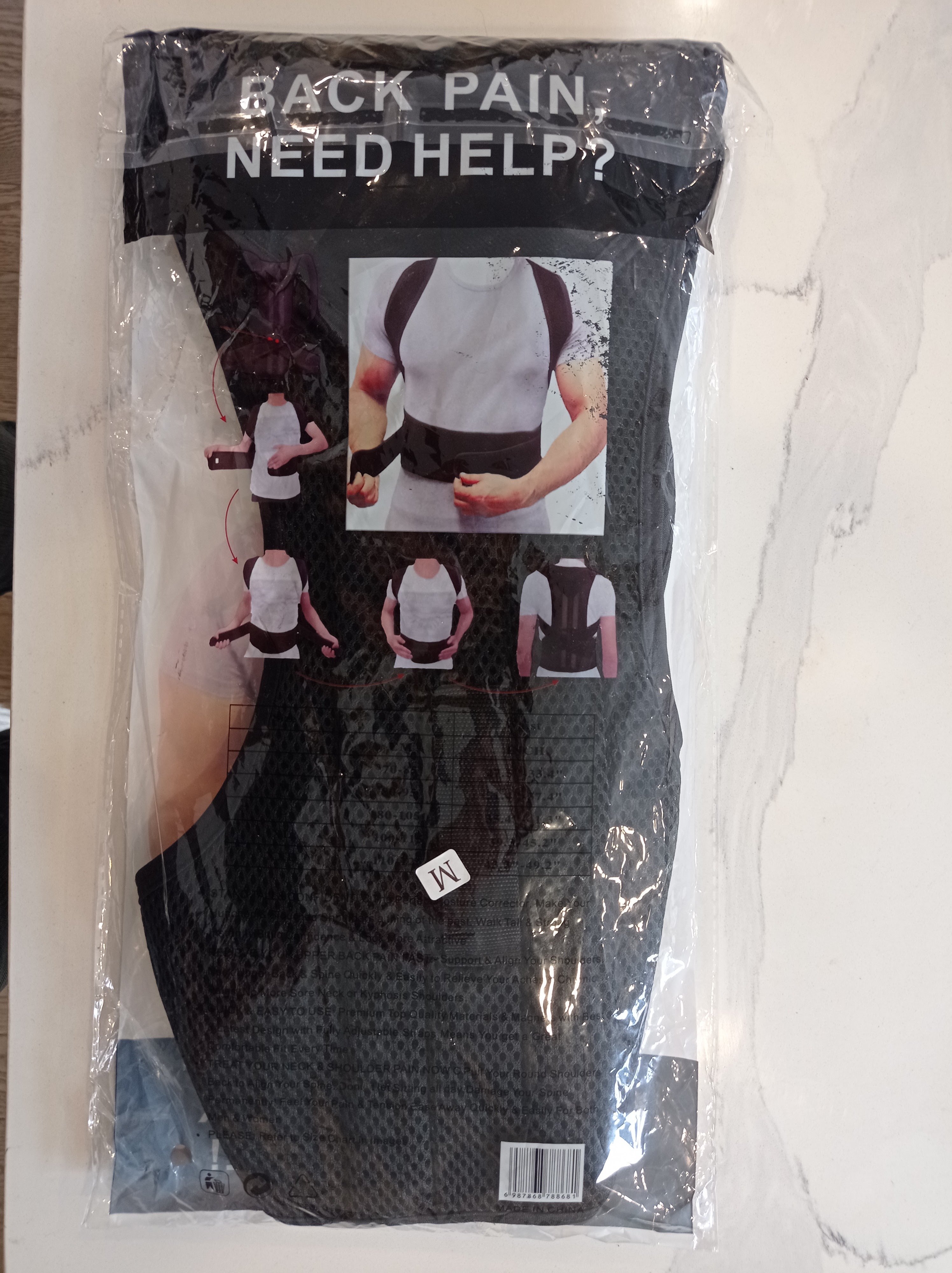Brand New Back Posture Corrector Brace, Size M - photo 3