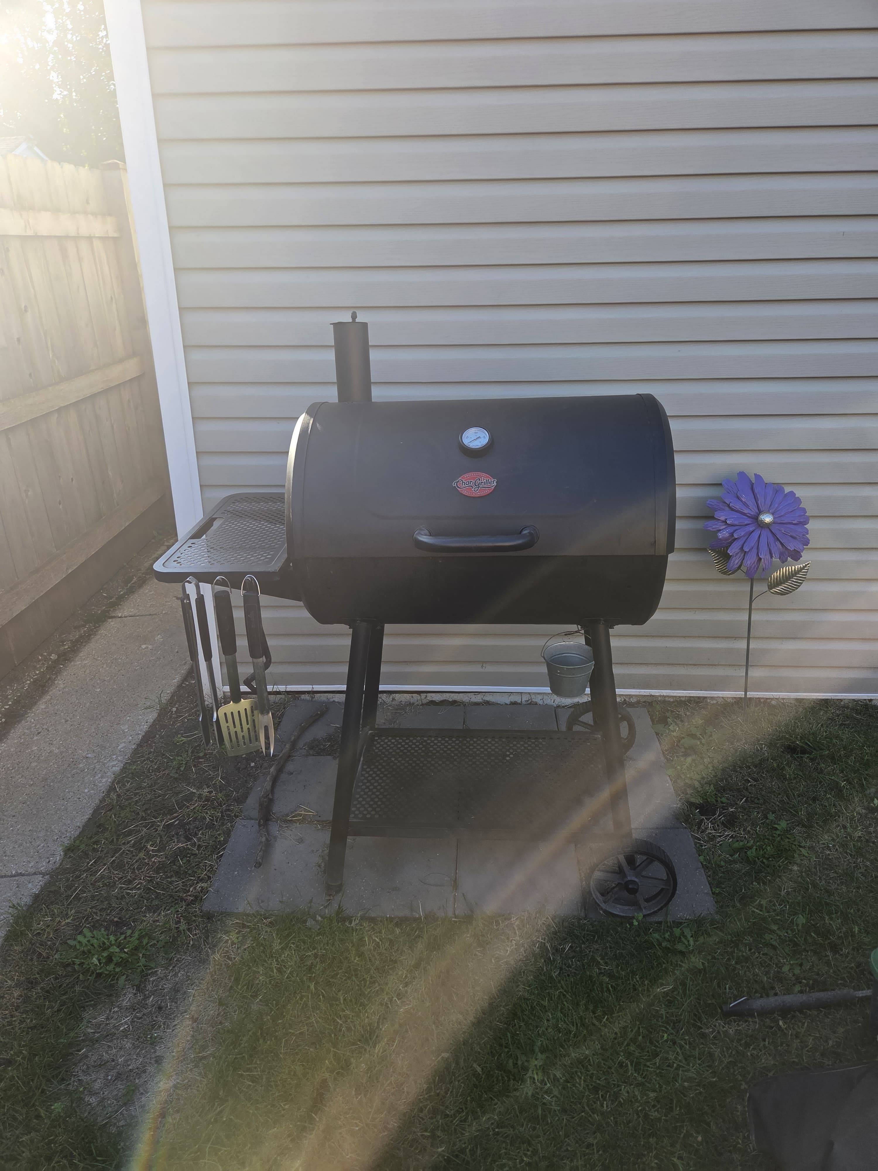 Char-Griller BBQ Grill with Utensils