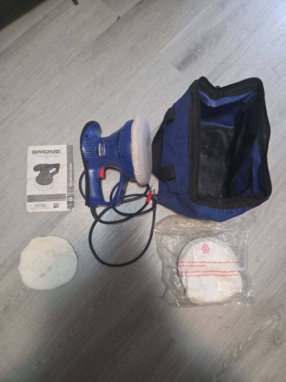 Simoniz Polisher / Waxer with Bag & Accessories