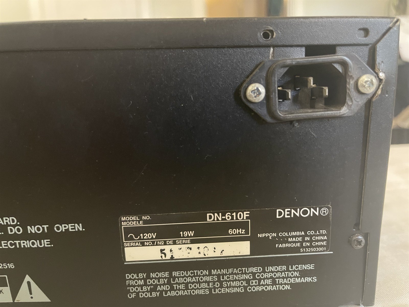 Denon DN-610F CD/Cassette Combo Deck - Tested - photo 5