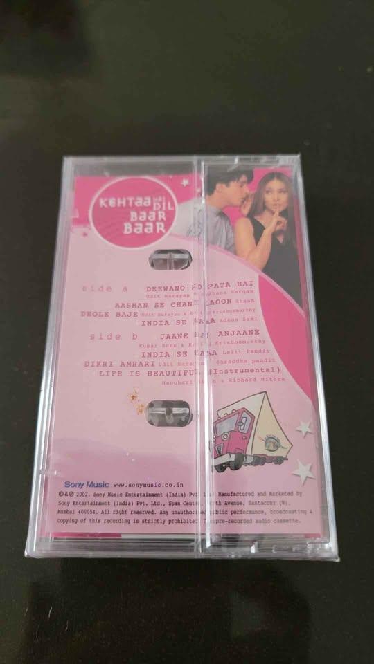 Sealed Kehtaa Hai Dil Baar Baar Bollywood cassette India - photo 2