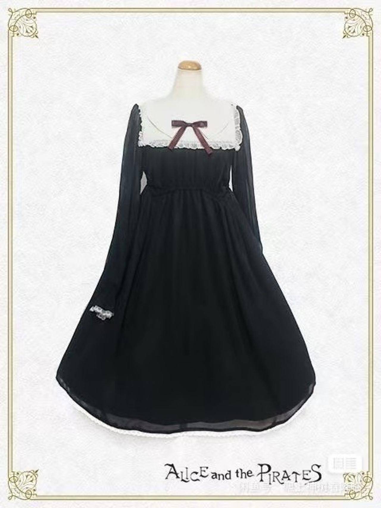 ALICE and the PIRATES Angel Feathers OP Black Dress - Size XS