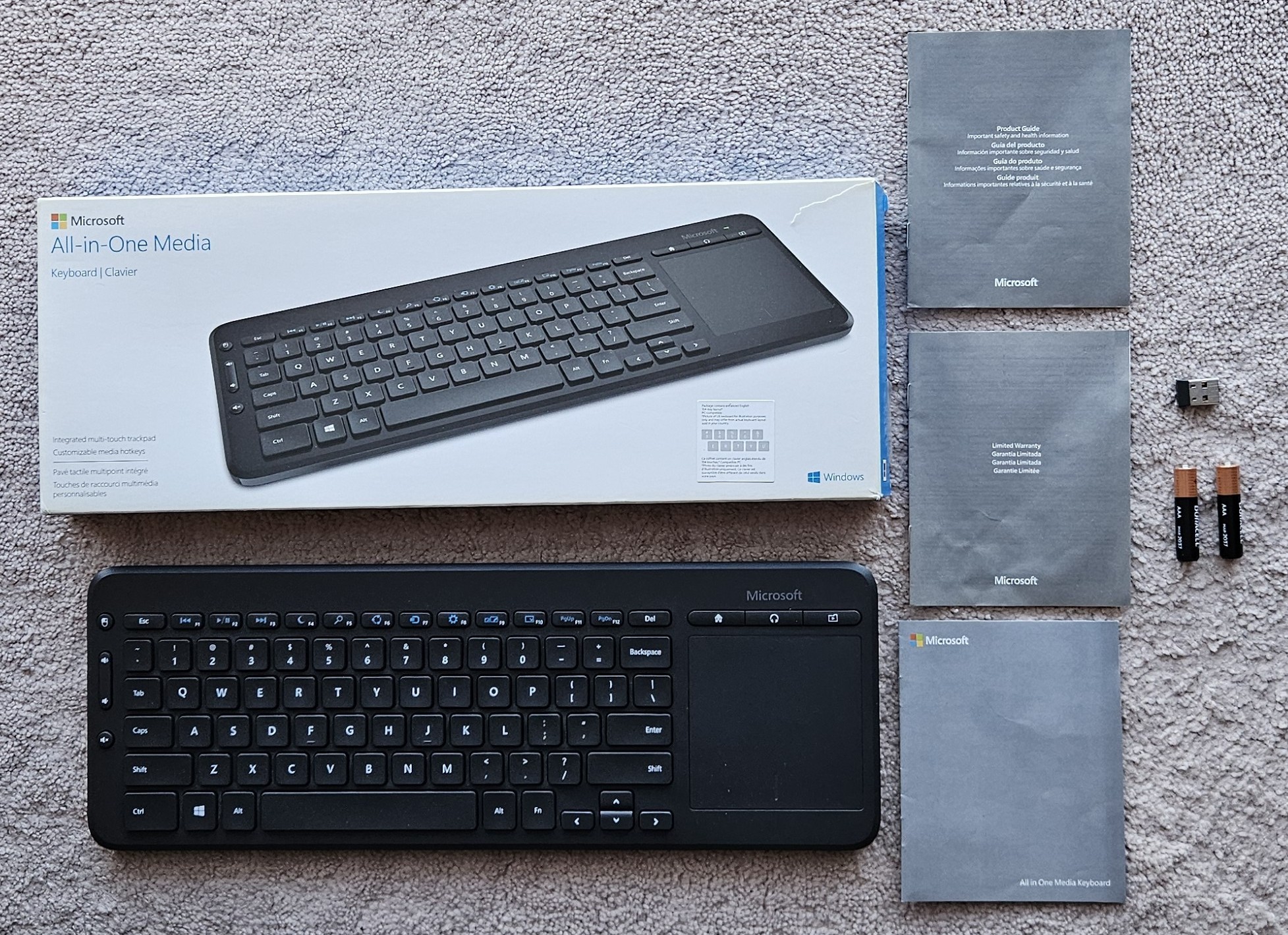 BRAND NEW MICROSOFT ALL-IN-ONE WIRELESS MEDIA KEYBOARD