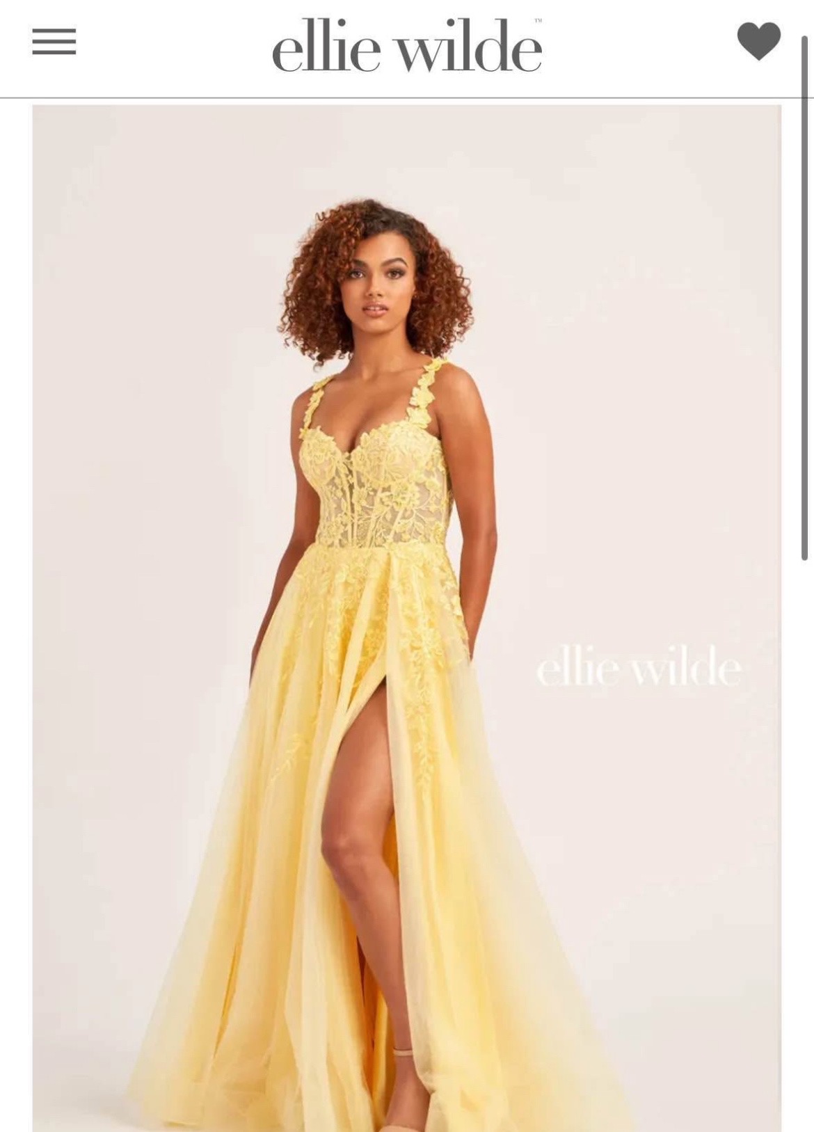Prom Dress/Ballgown - ELLIE WILDE - like new & drycleaned - photo 2