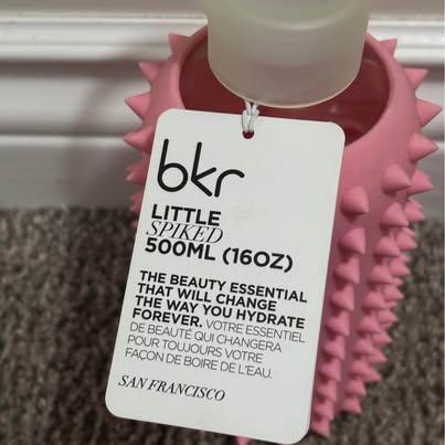 bkr Little Spiked 500ml Glass Water Bottle
