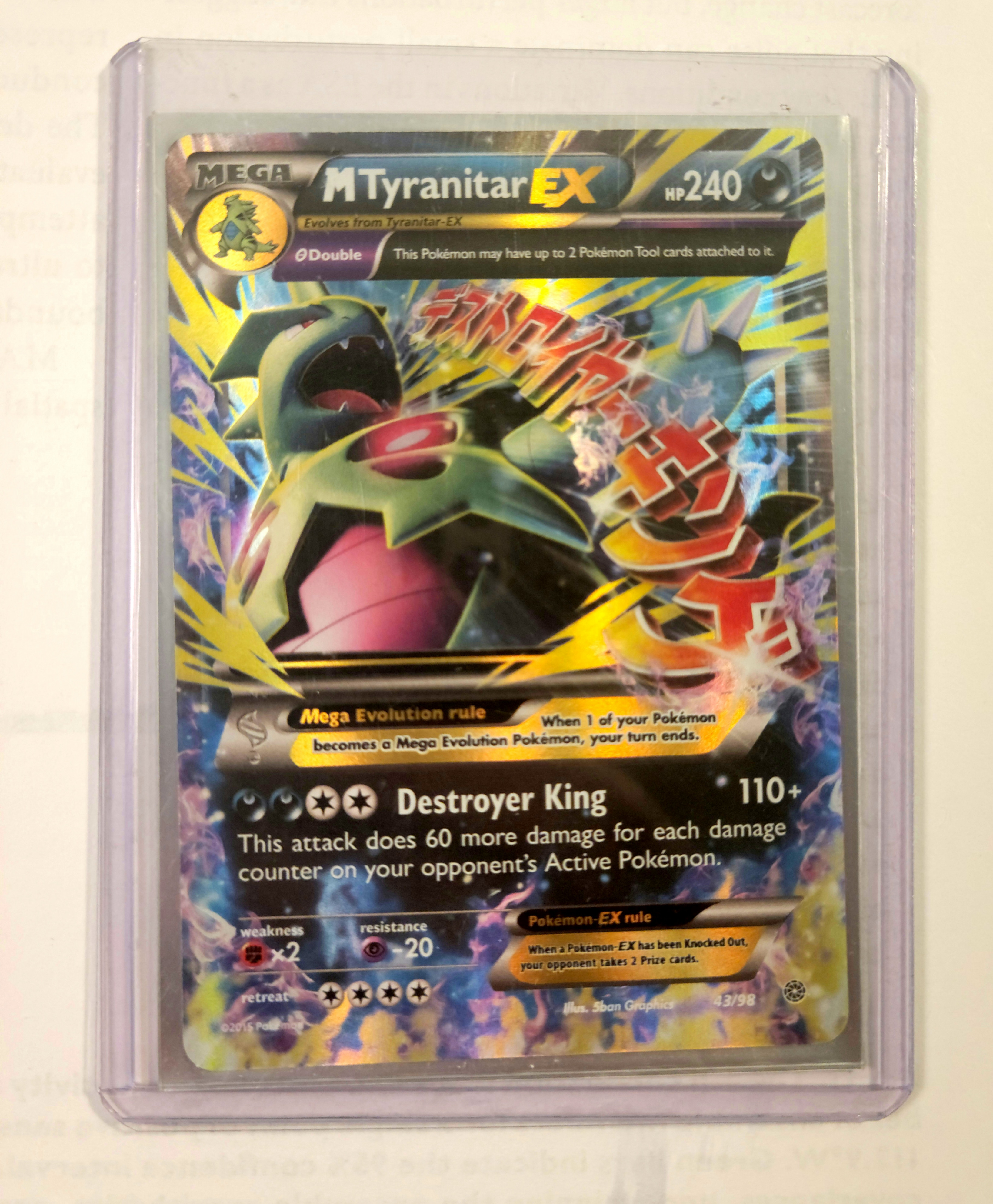 Pokemon Card - M Tyranitar EX #43 Pokemon Ancient Origins